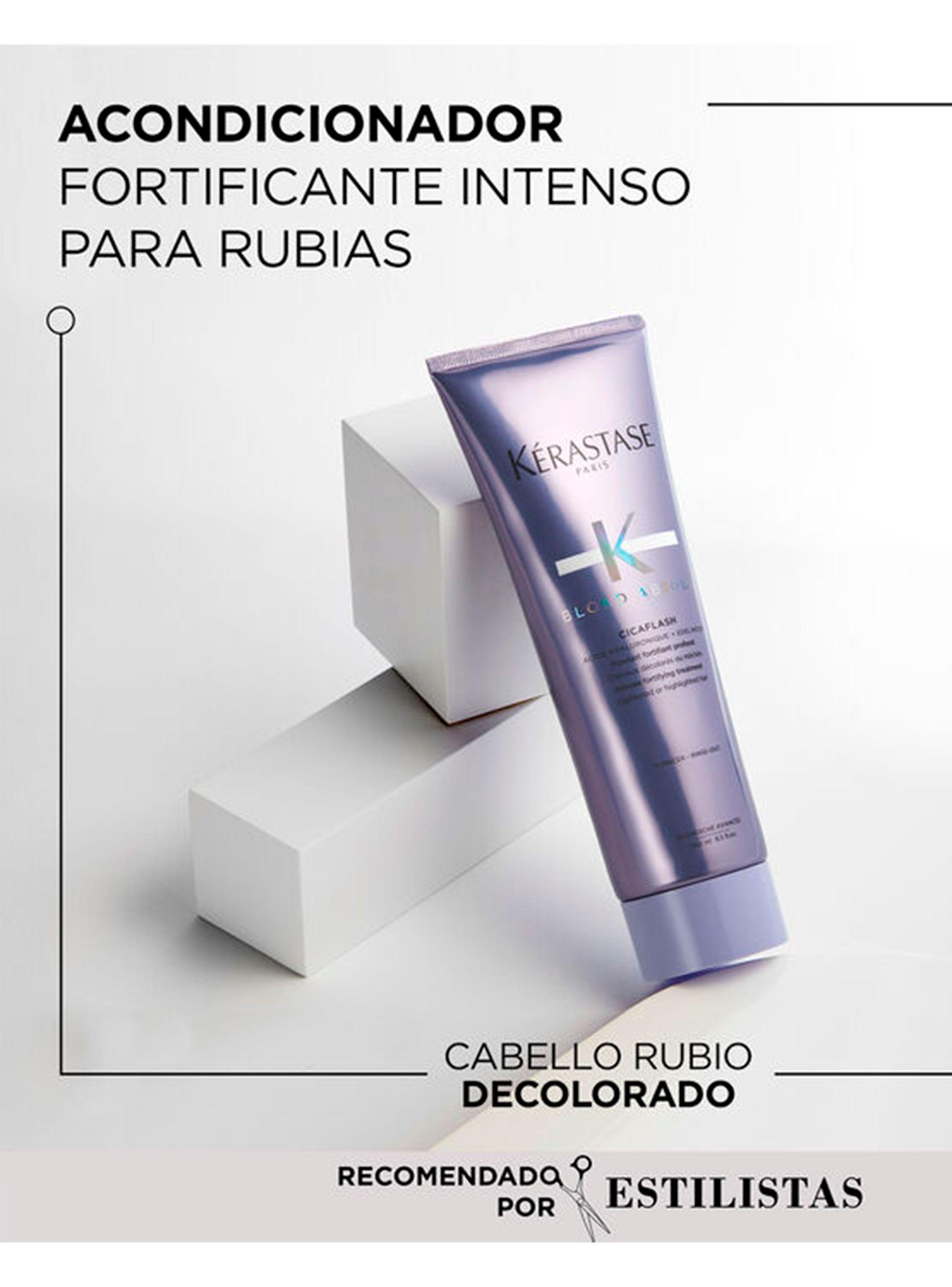 Set Reparación Cabello Rubio o Decolorado Blond Absolu Shampoo 80ml + Acondicionador 75ml + Aceite Huile Cicaextreme 50ml Kérastase-2