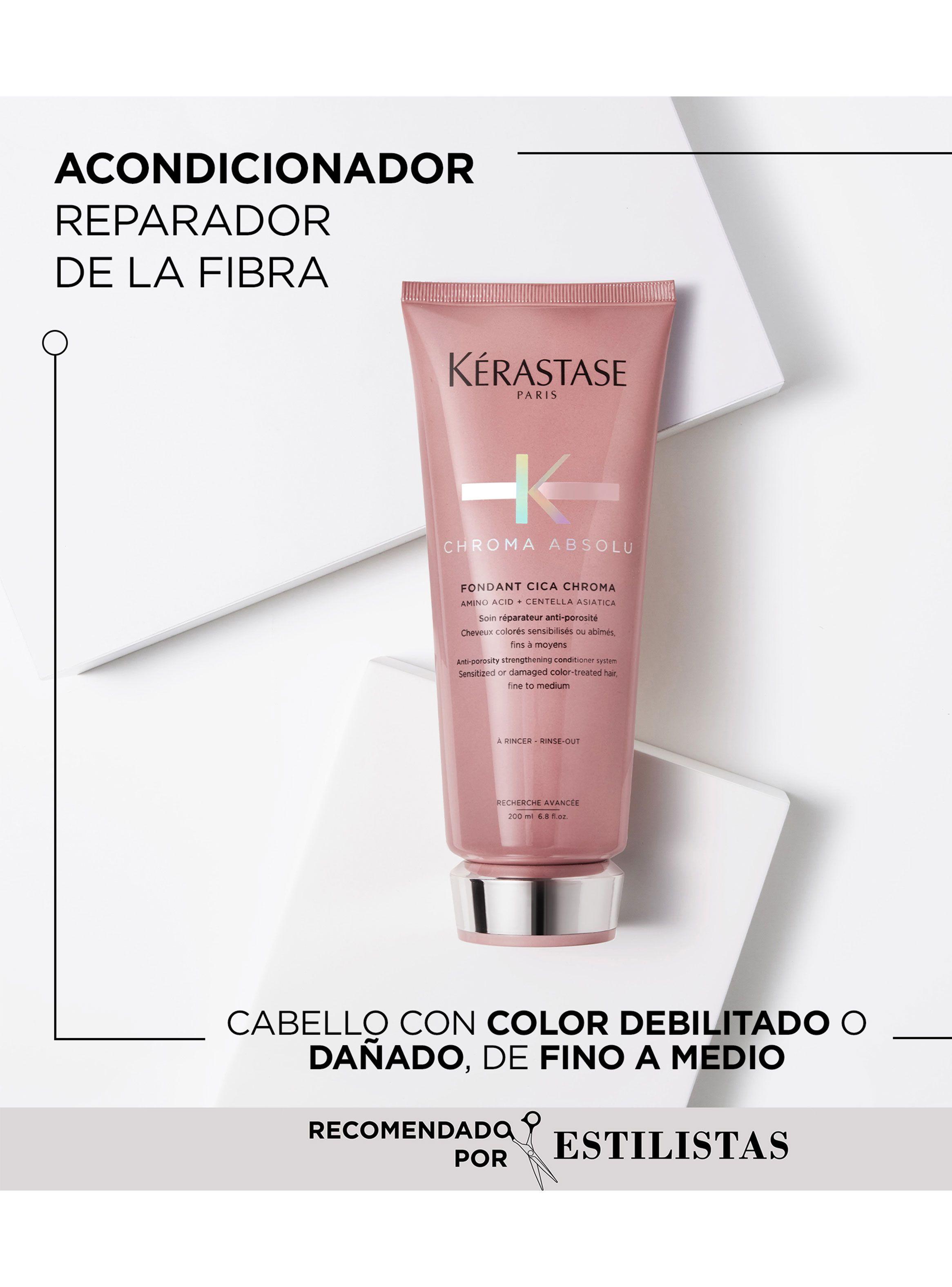 Set Reparación Cabello con Color Chroma Absolu Shampoo 80ml + Acondicionador 75ml + Sérum 45ml Kérastase-2