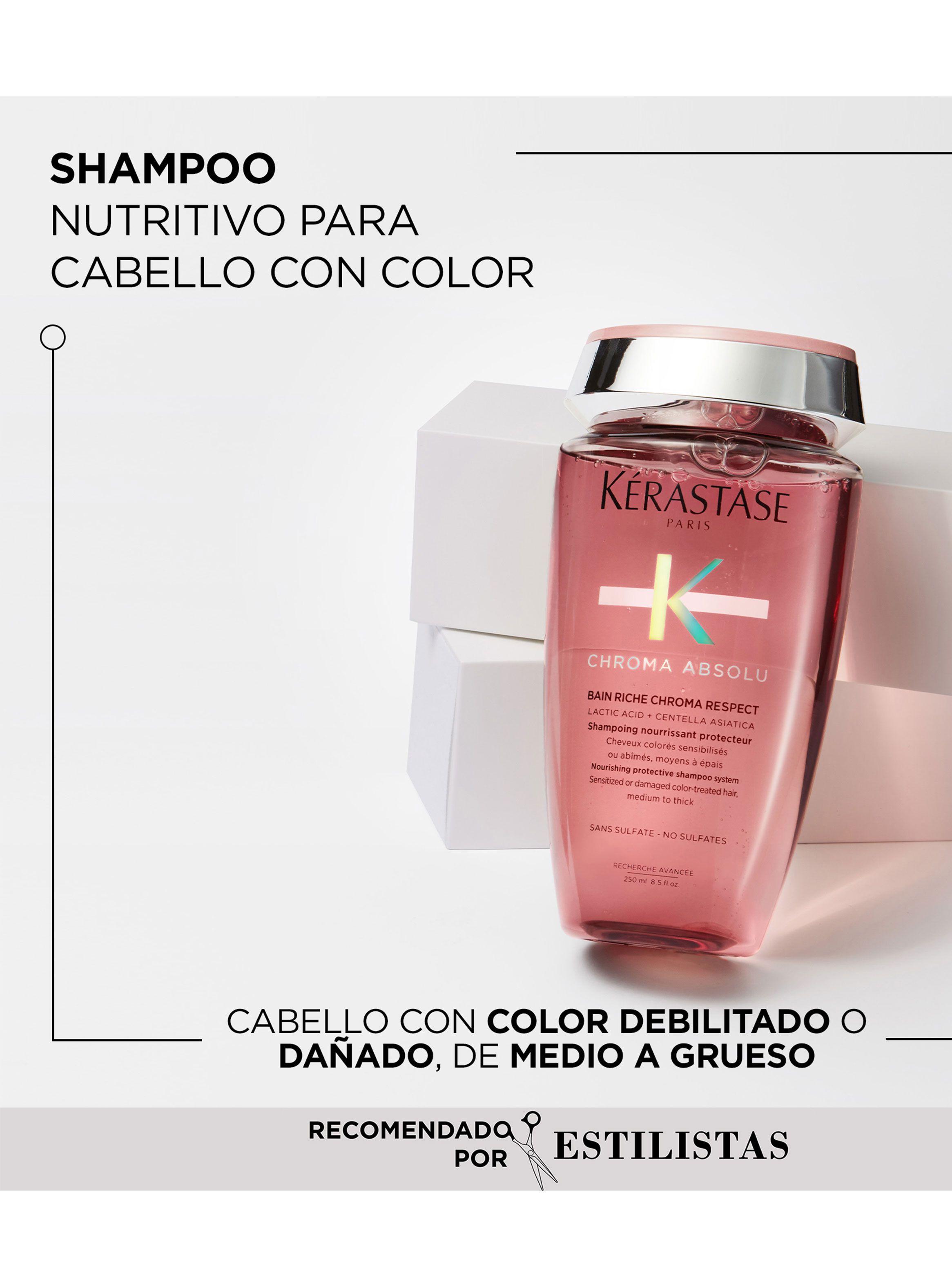 Set Reparación Cabello con Color Chroma Absolu Shampoo 80ml + Acondicionador 75ml + Sérum 45ml Kérastase-1