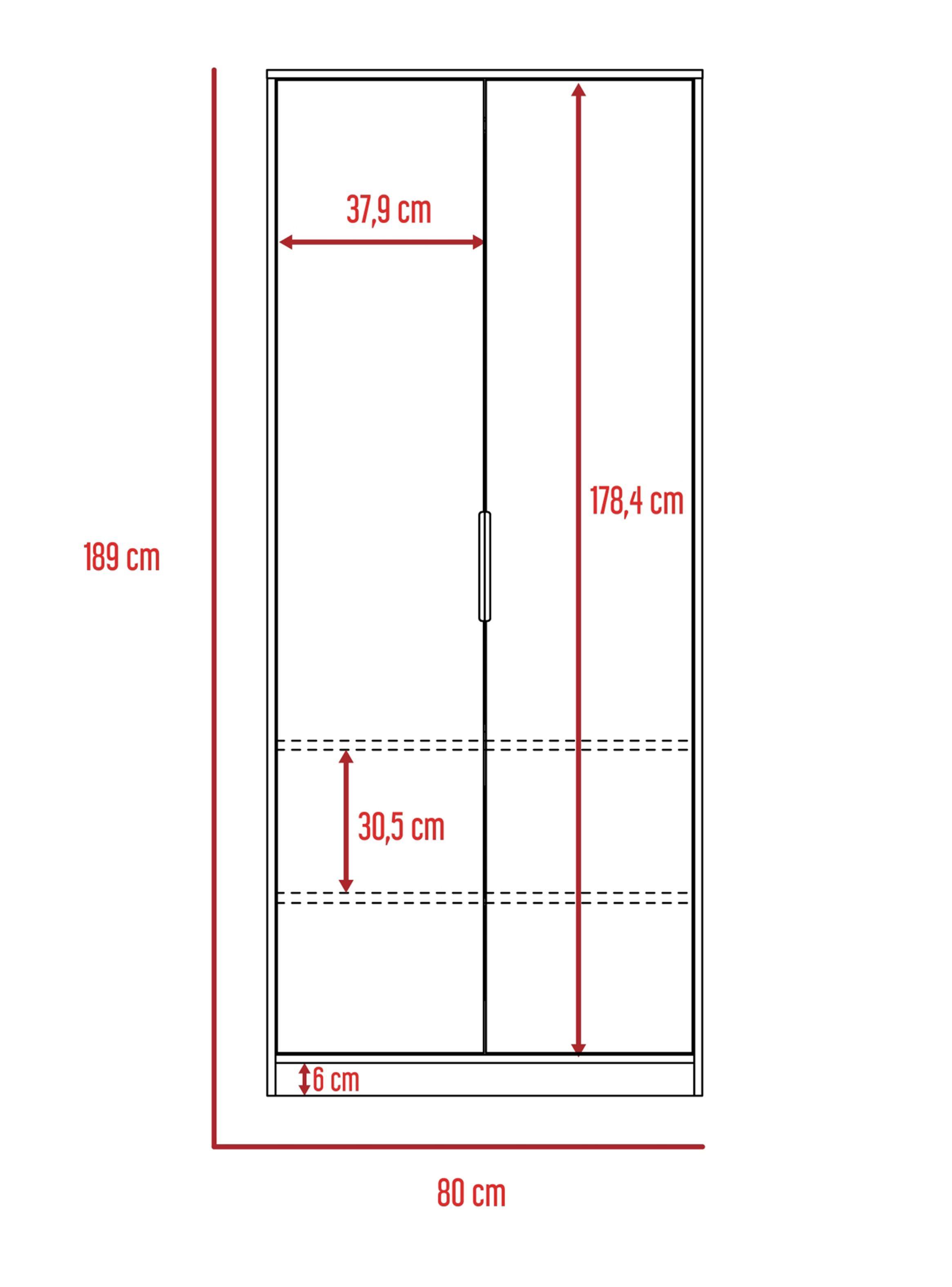 Cama 1.5 Plazas + Clóset 2P Miel-Blanco Kaia-5