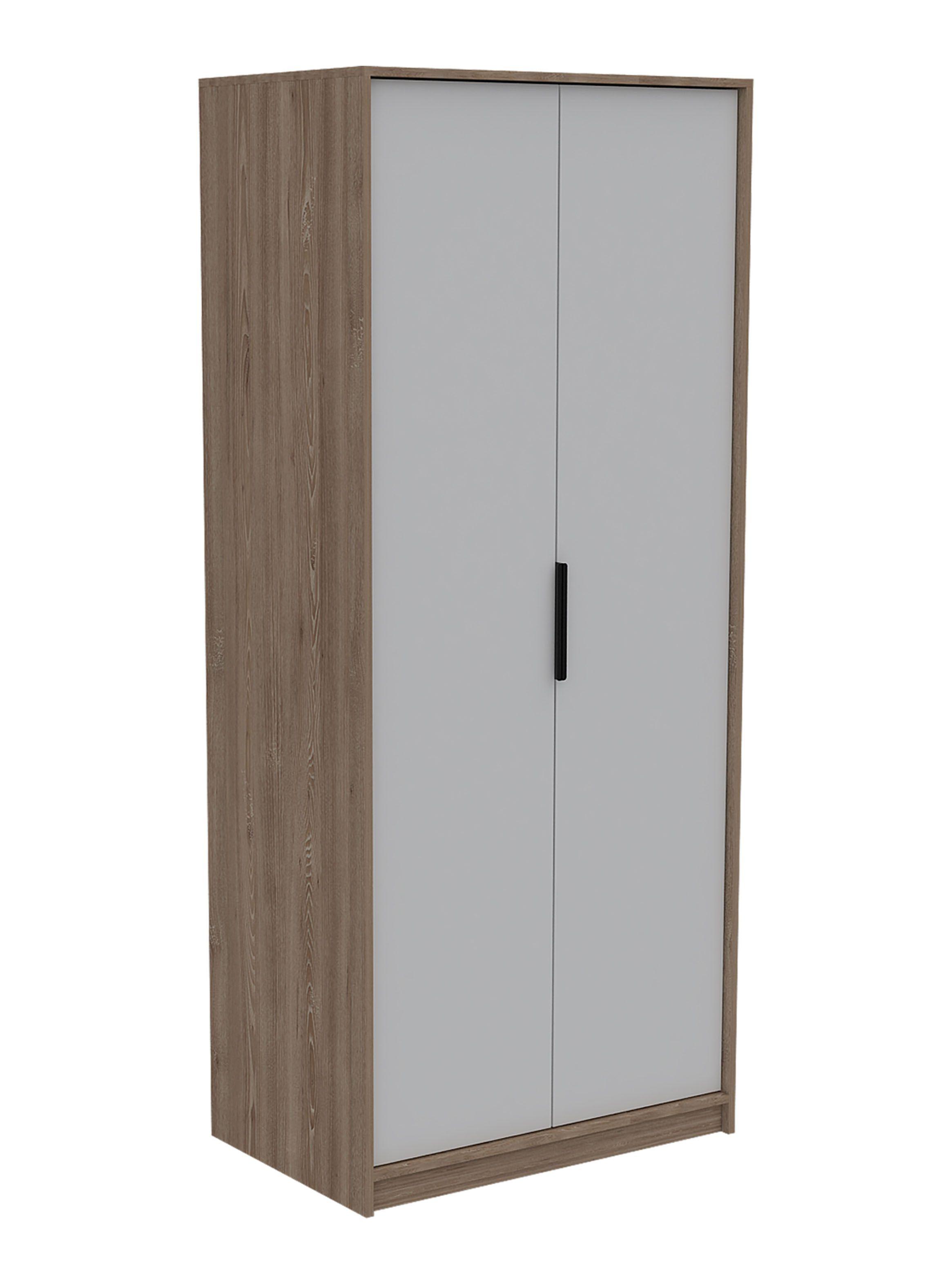 Cama 1.5 Plazas + Clóset 2P Miel-Blanco Kaia-1