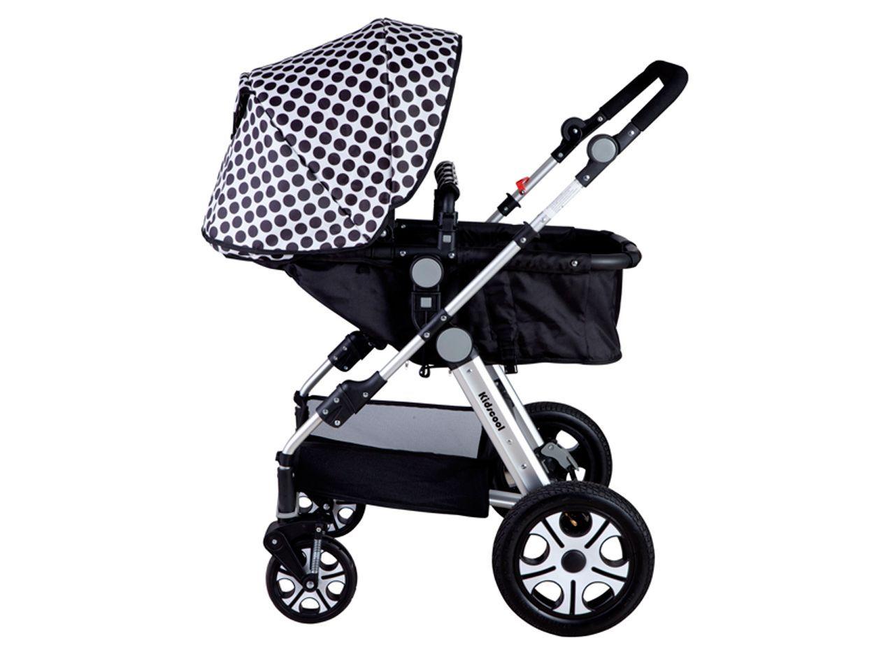 Coche Cuna 6 Posiciones Negro Kidscool-5