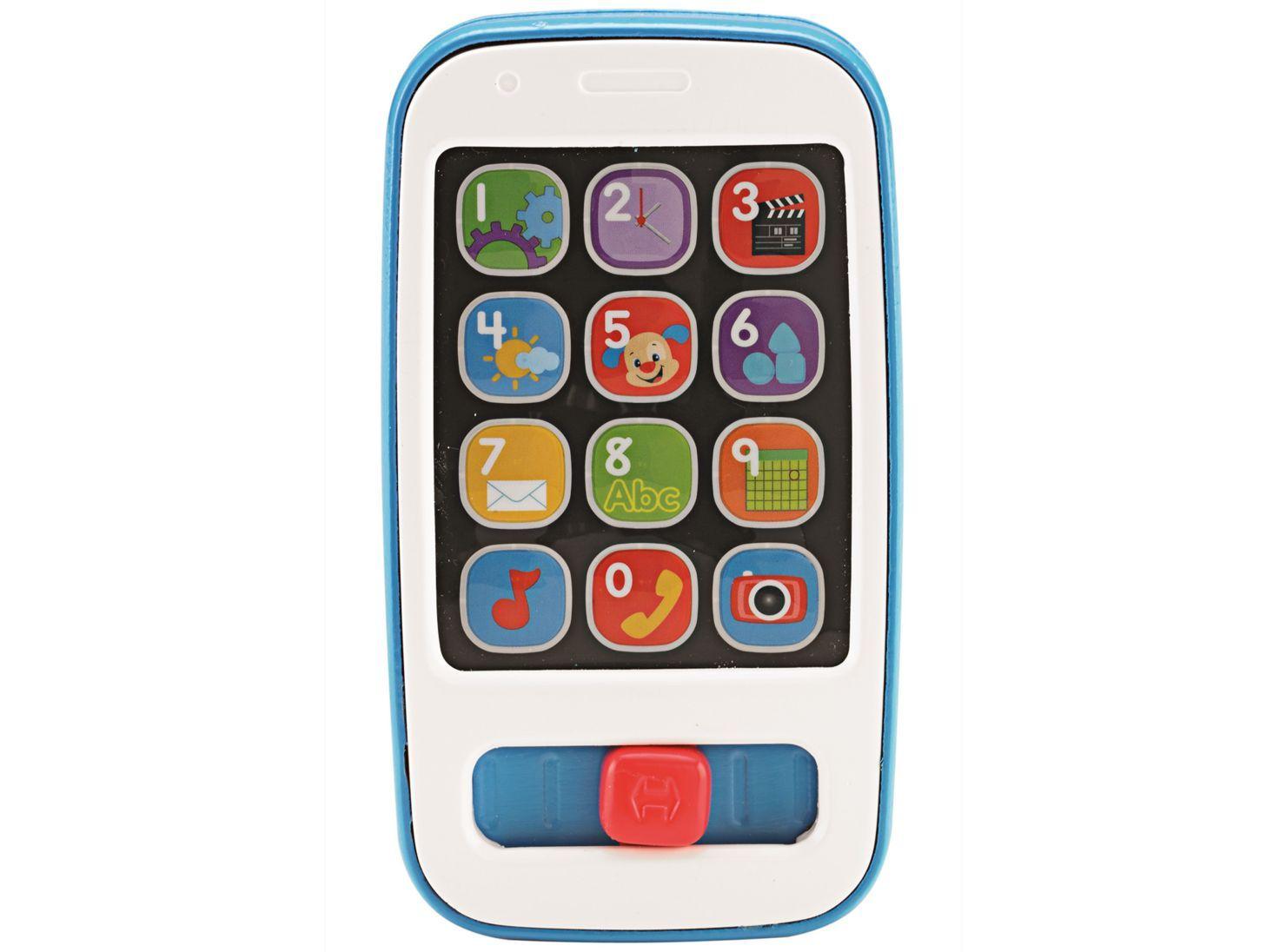 Fisher-Price Rie Aprende Teléfono Inteligente Celeste-0