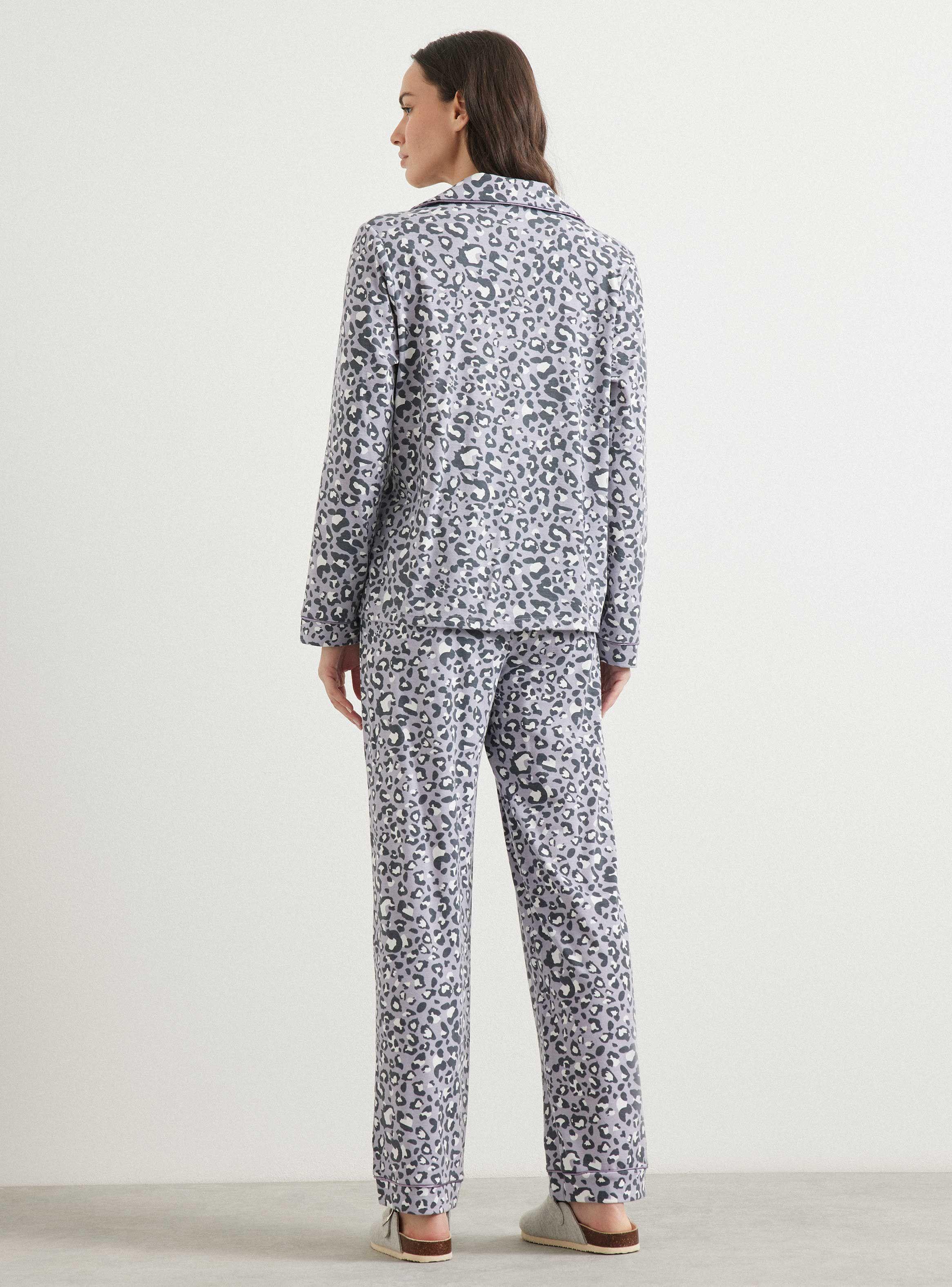 Pijama Camisero De Viscosa Full Print-5