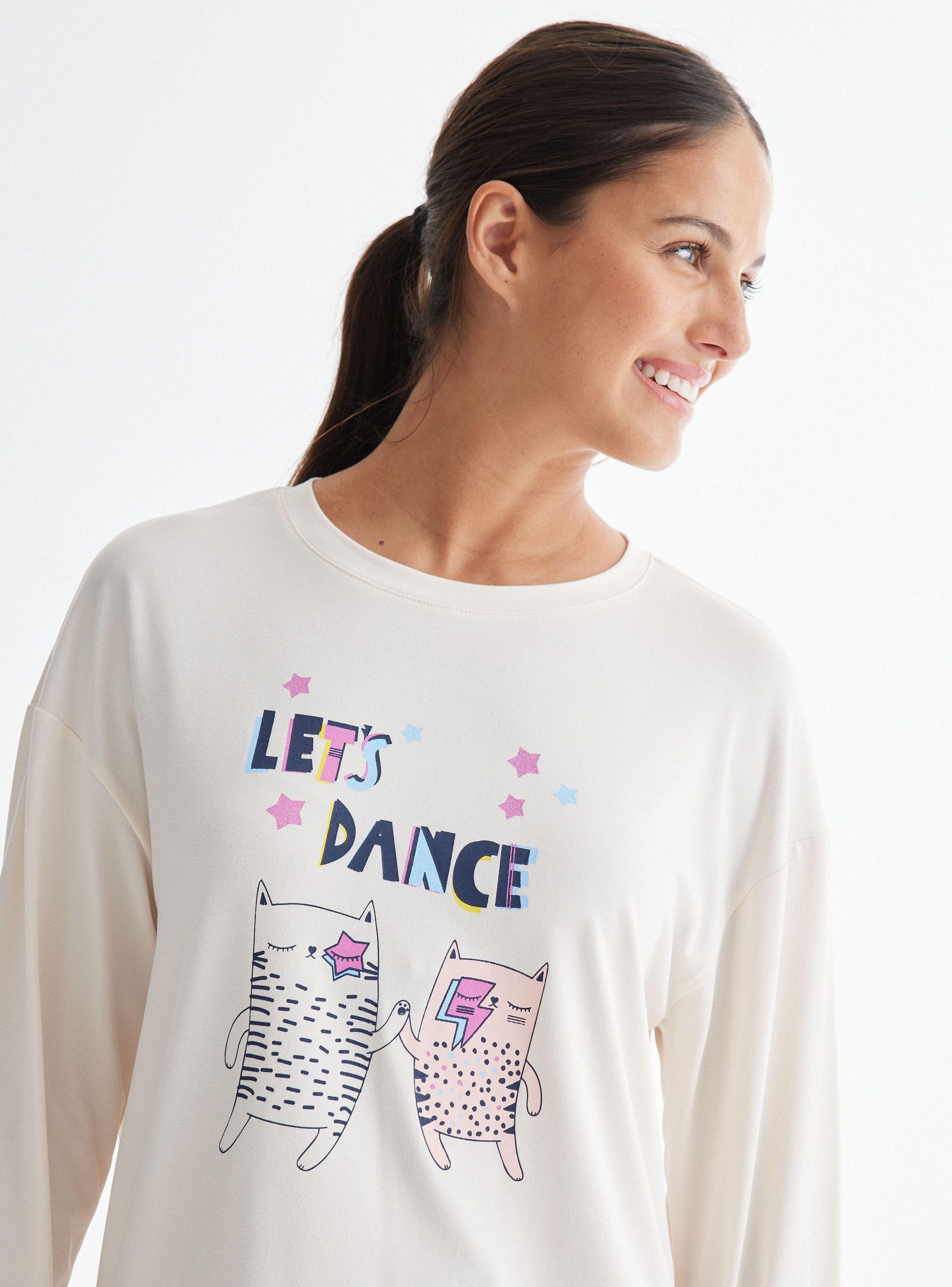 Polera Pijama Ármalo A Tu Pinta Print Central-2