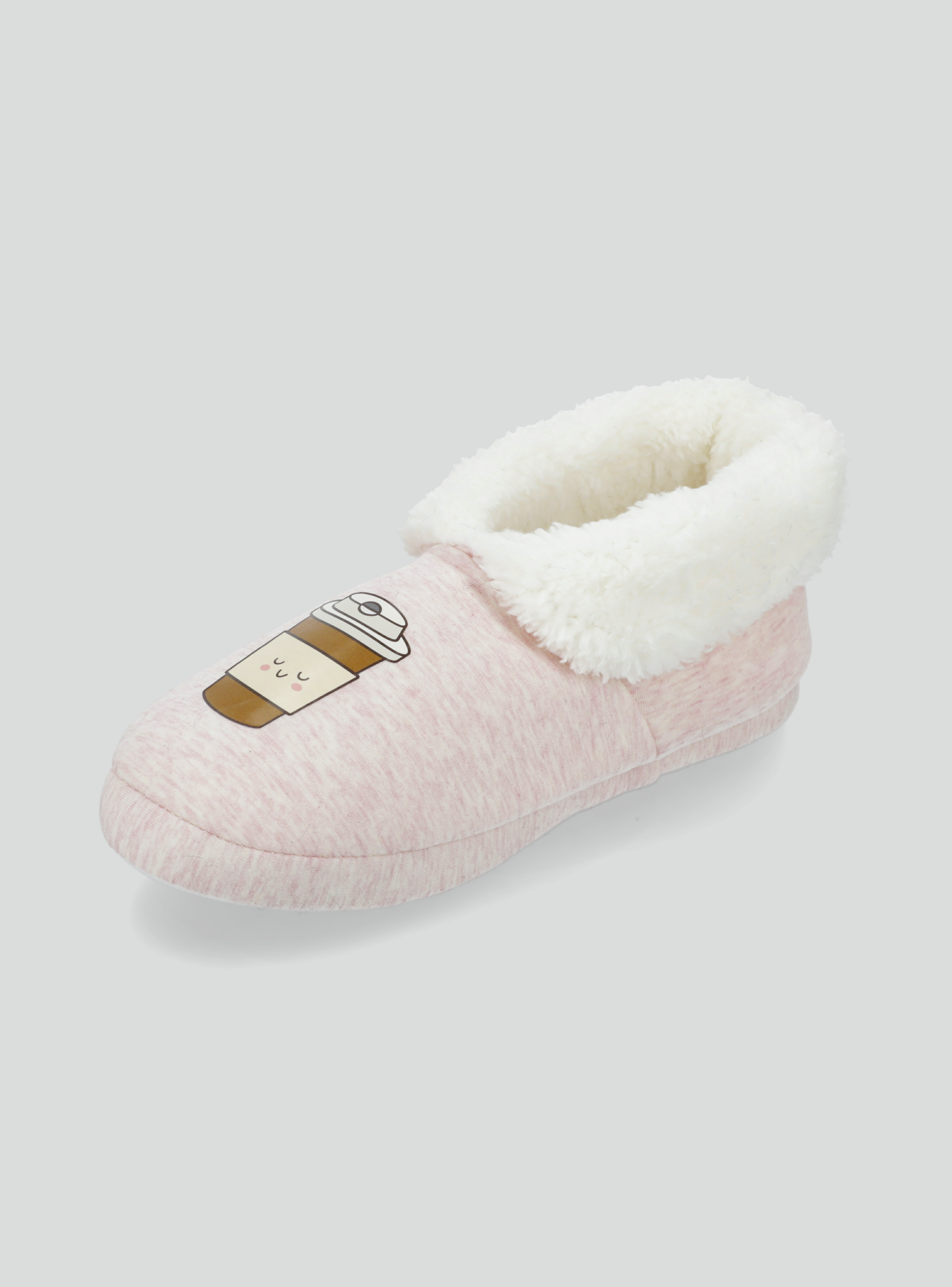 Pantufla Sherpa Con Estampado Donut-2