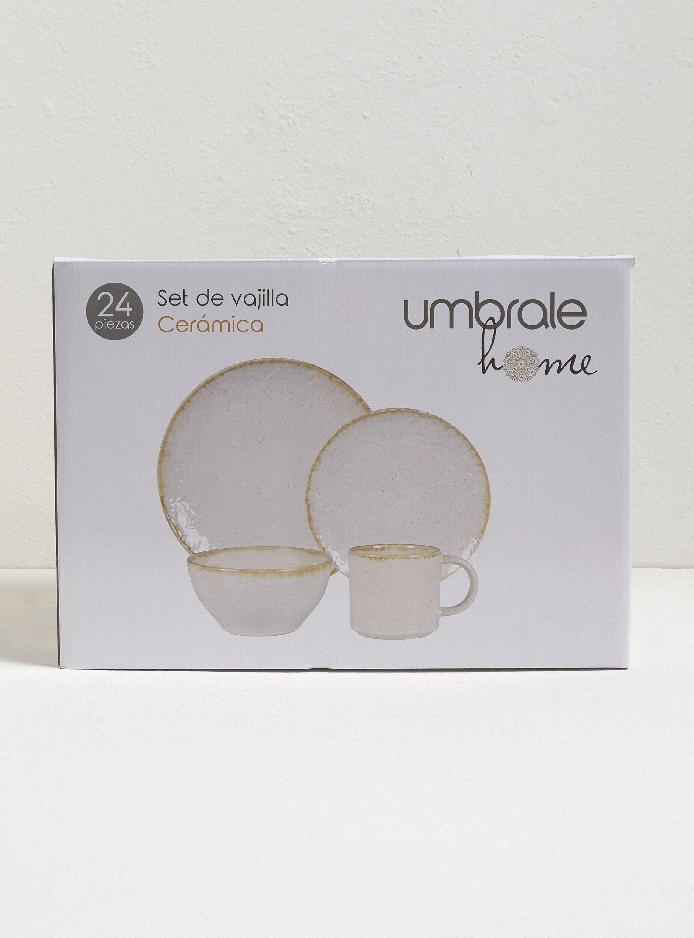 Set Vajilla Ramas 24 Piezas Cerámica-4