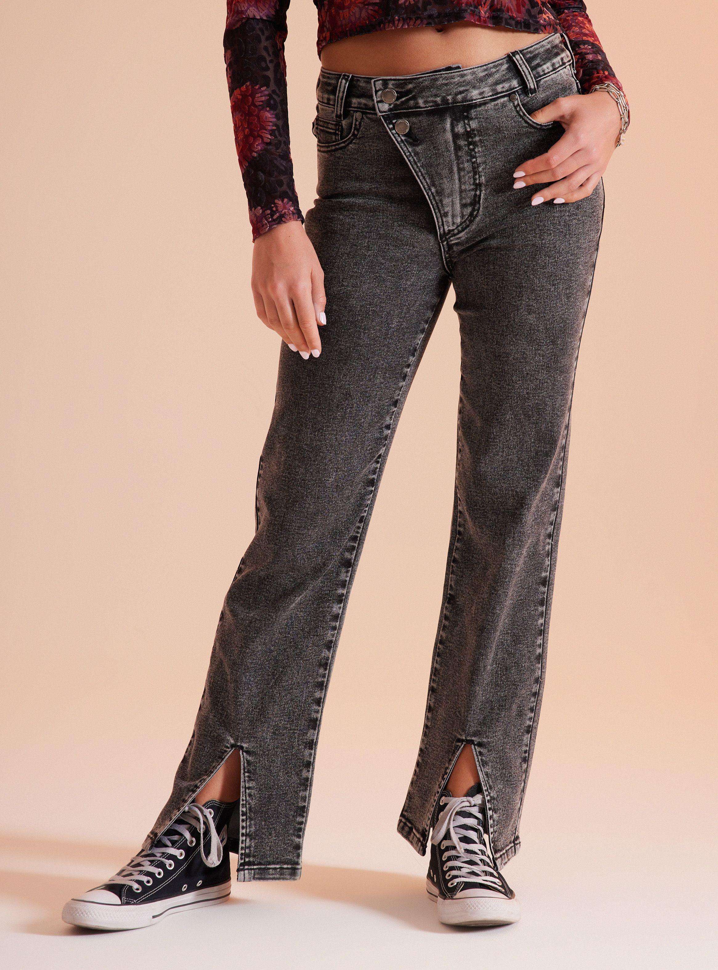 Jeans Botones De Lado-0