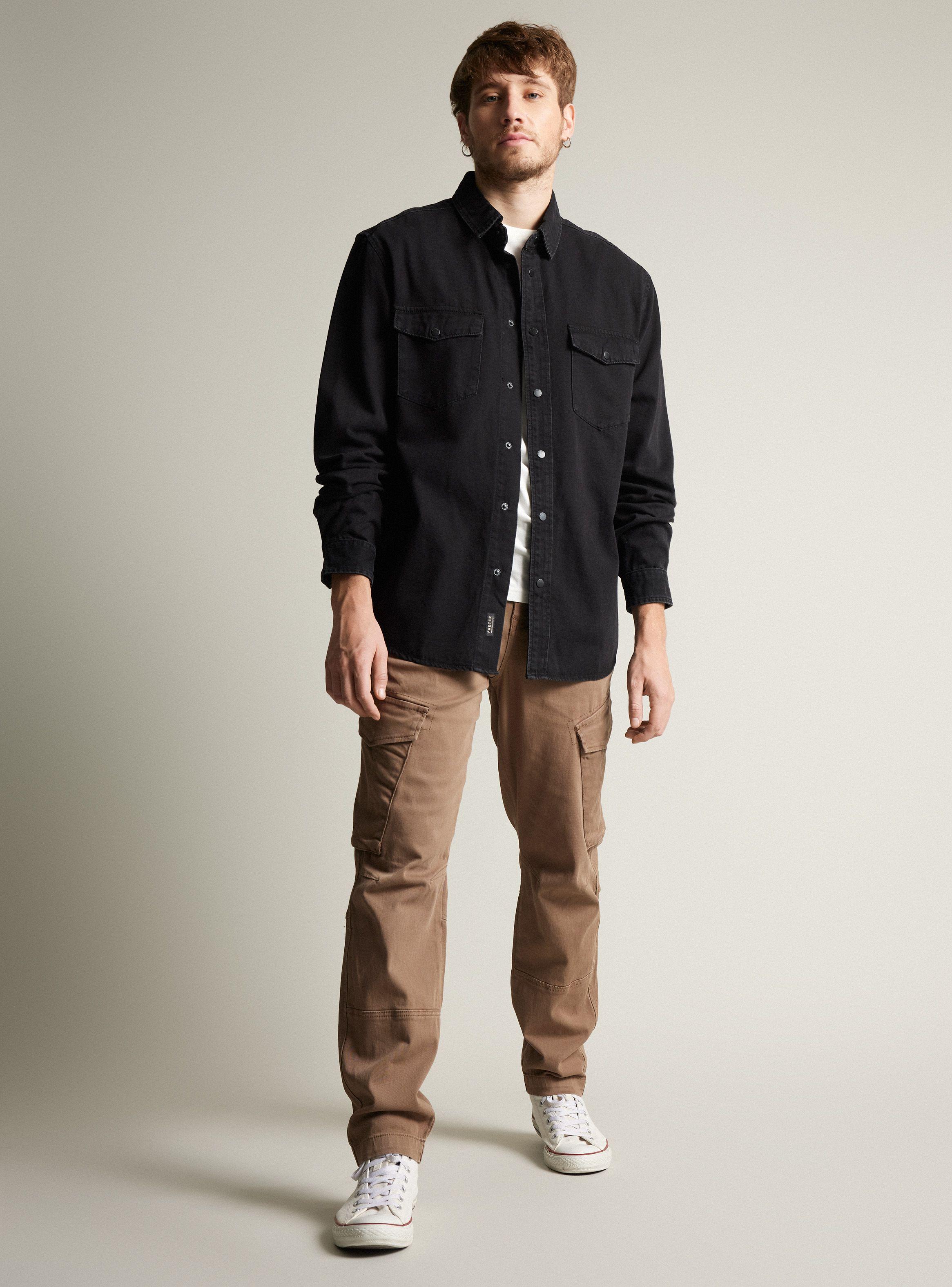 Camisa de Vestir Denim Modelo Classic-4