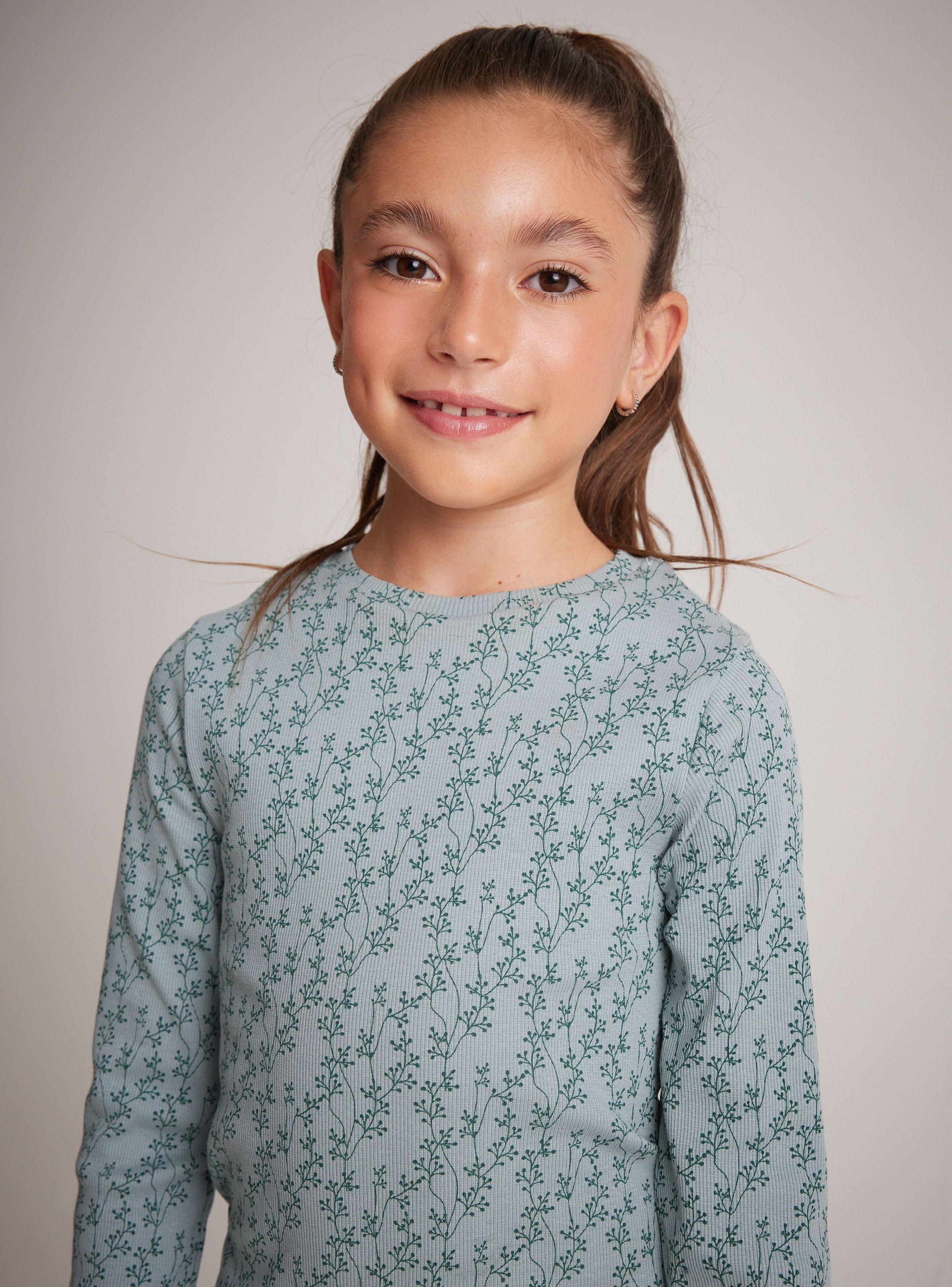 Polera Rib Diseño Estampada-1