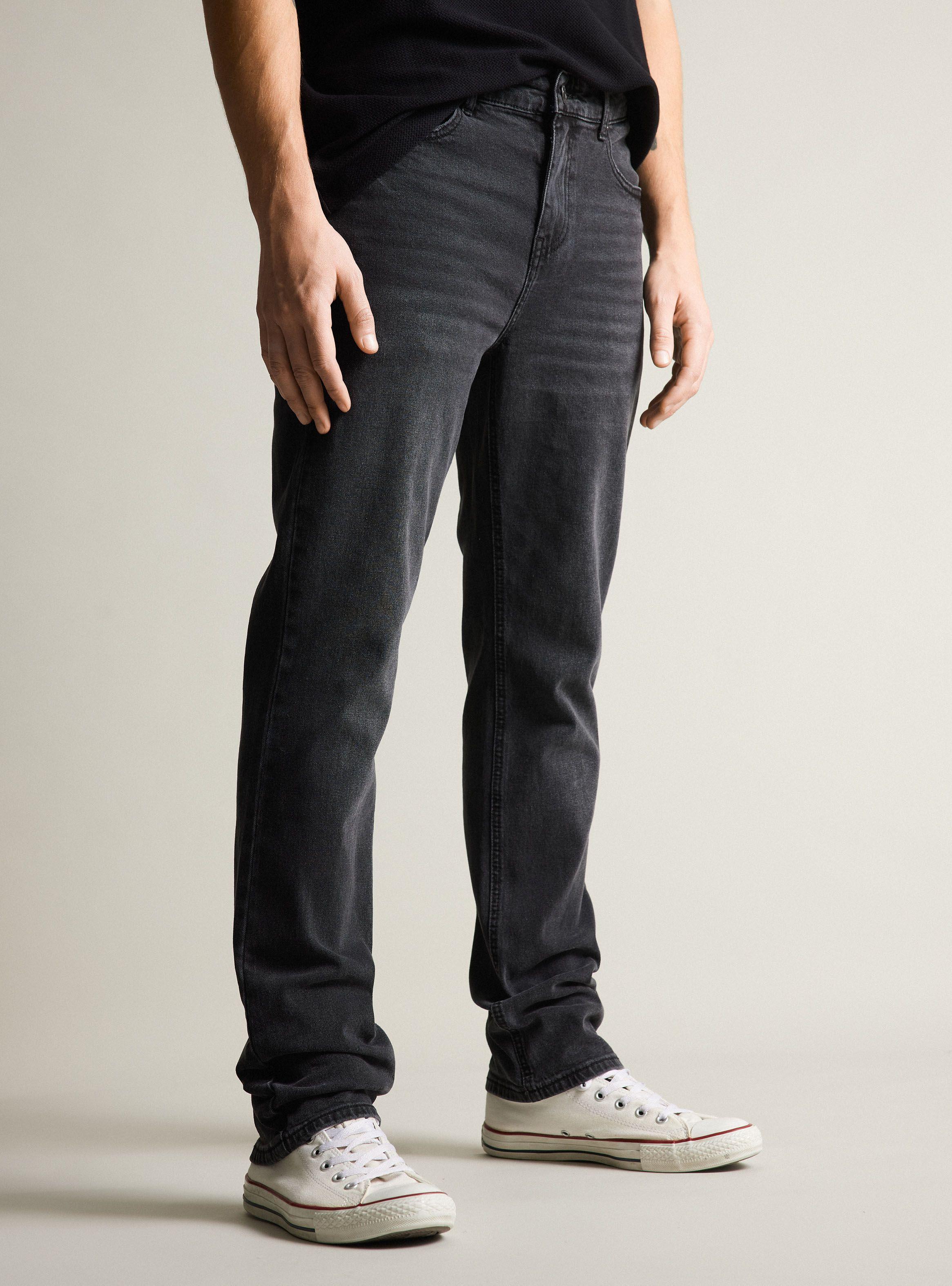 Jeans Slim Fit Lavado Tiro Medio-0