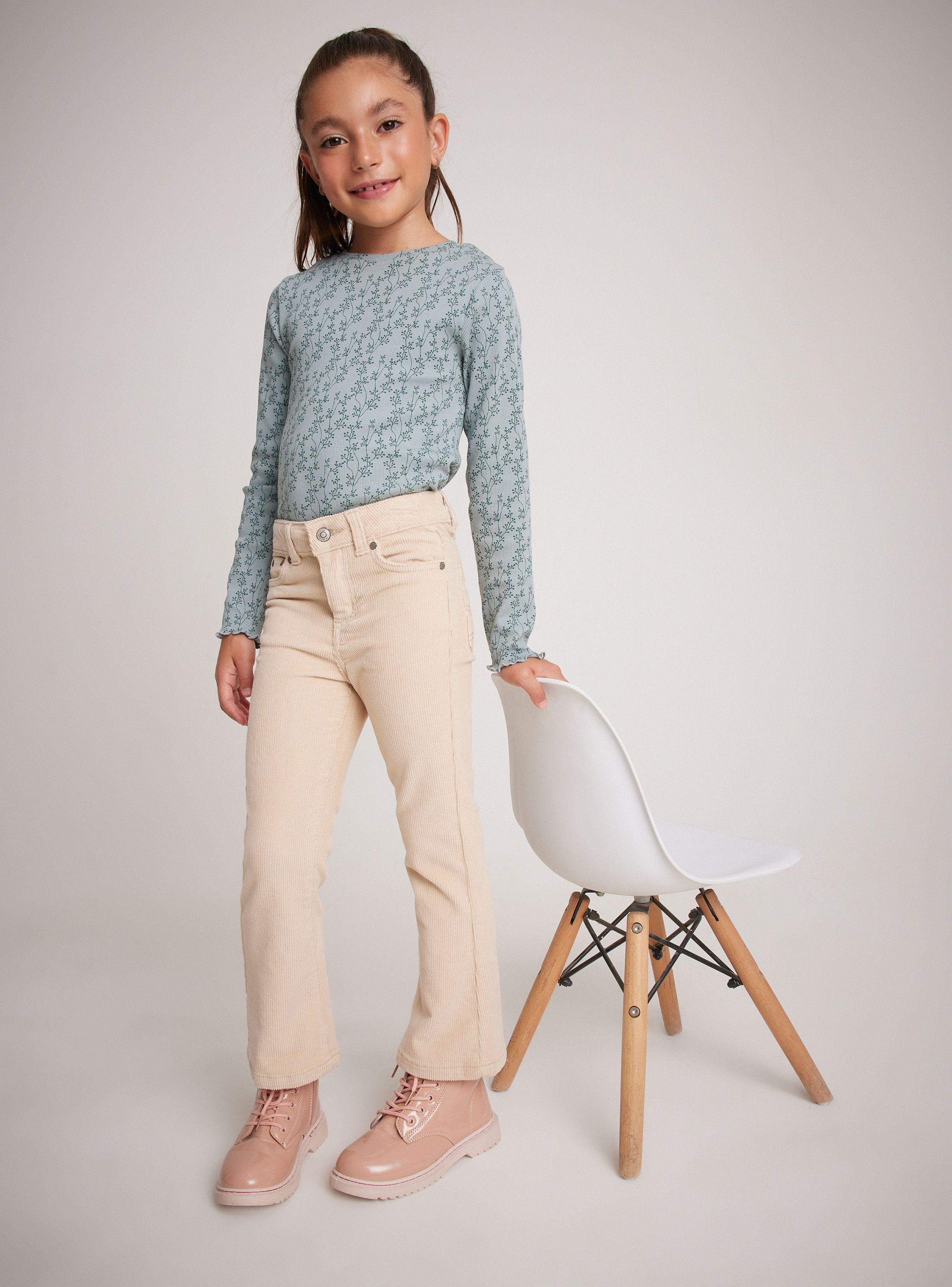 Pantalón Cotelé Acampanado-0