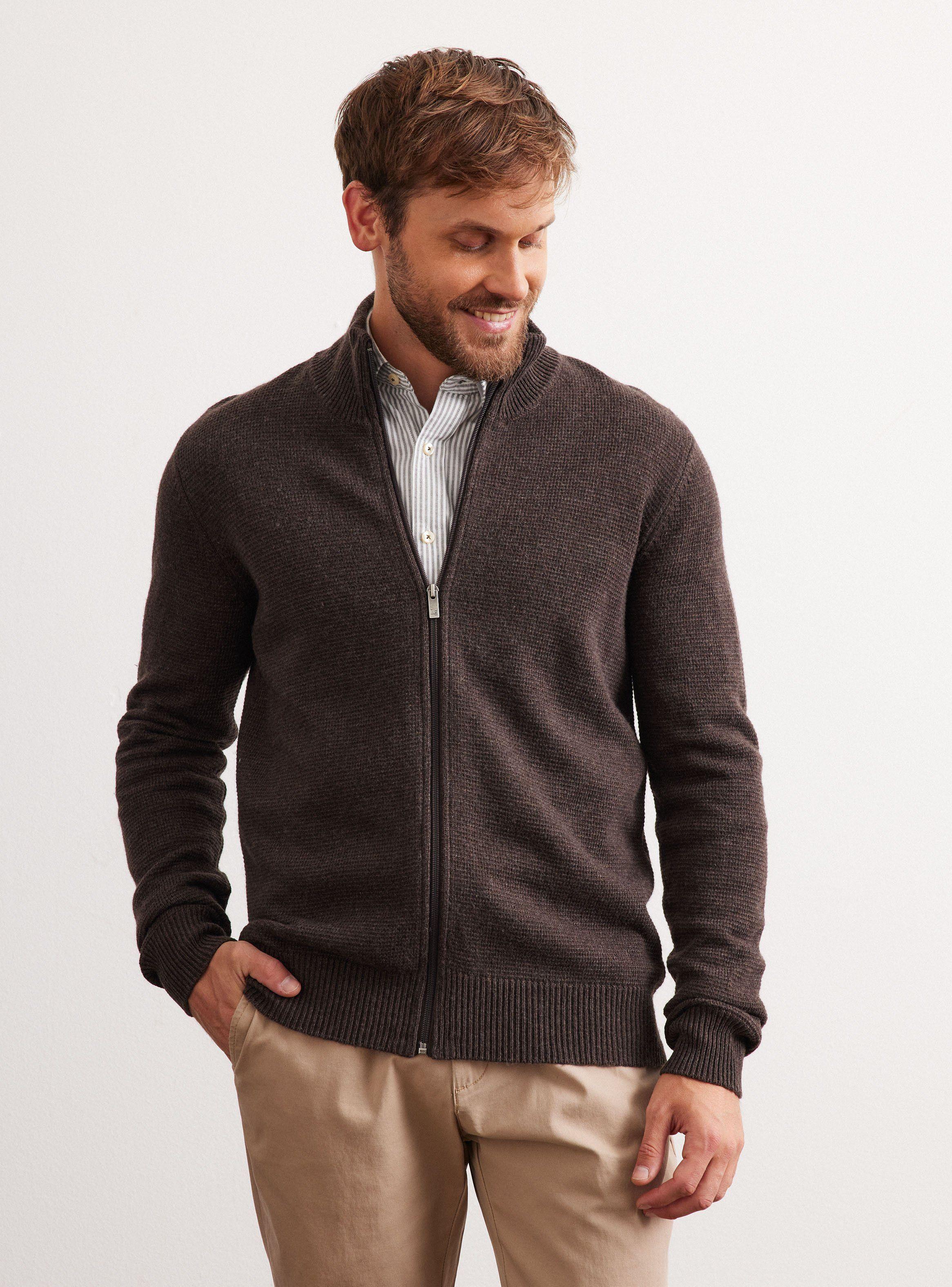Sweater Full Zipper de Lana-1