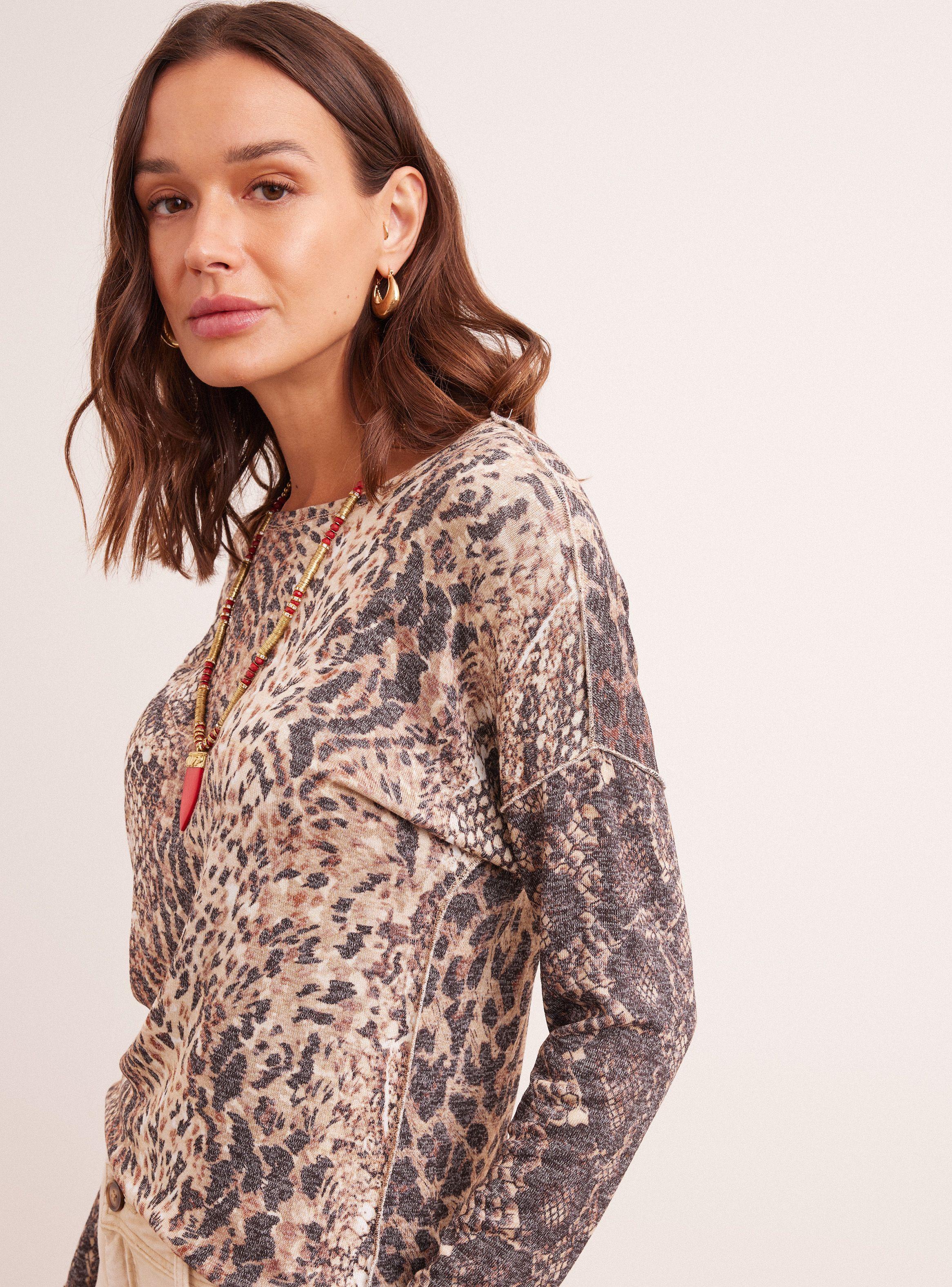 Polera Estampado Animal Print-2
