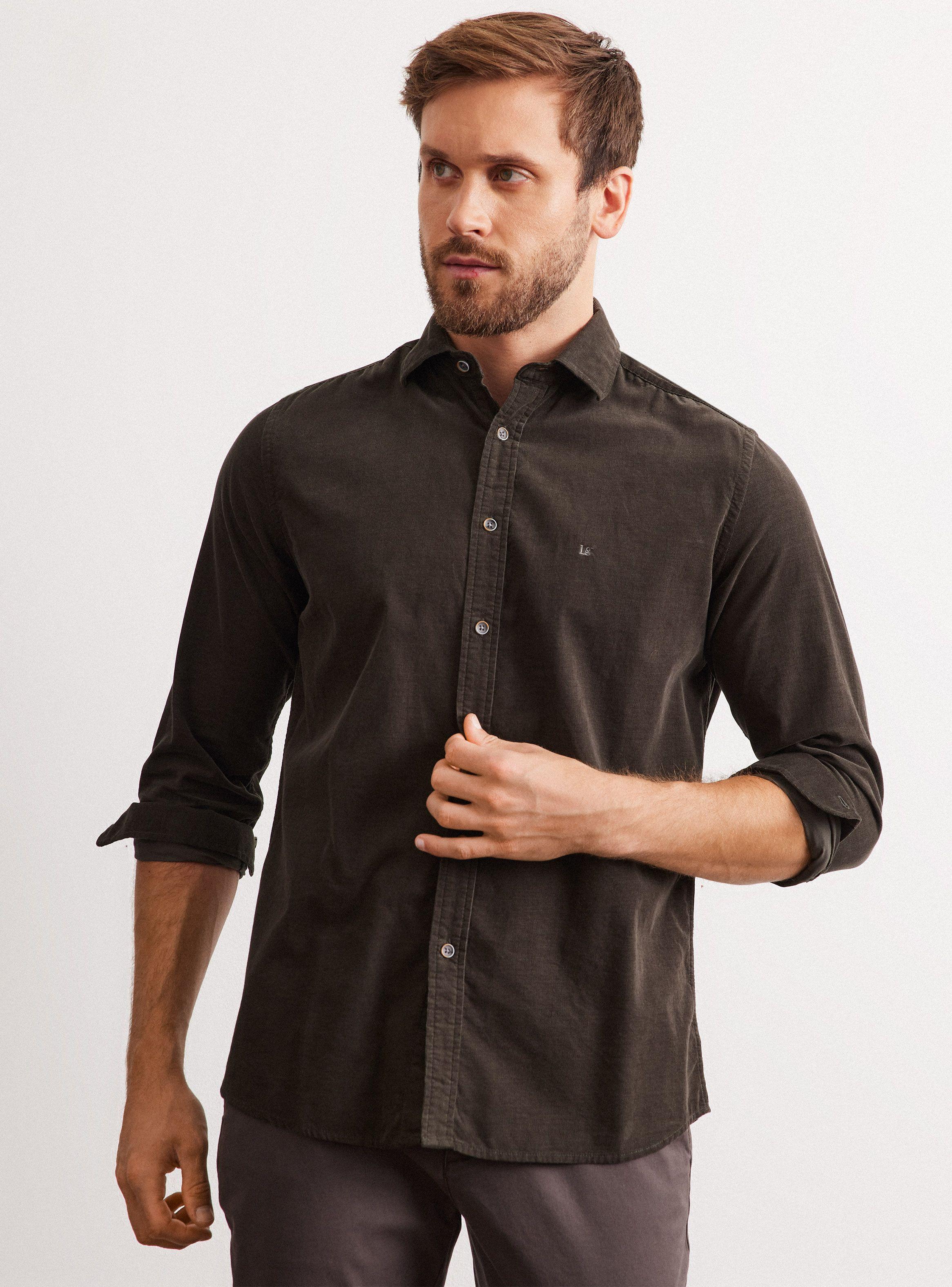 Camisa Casual Estilo Cotelé-0