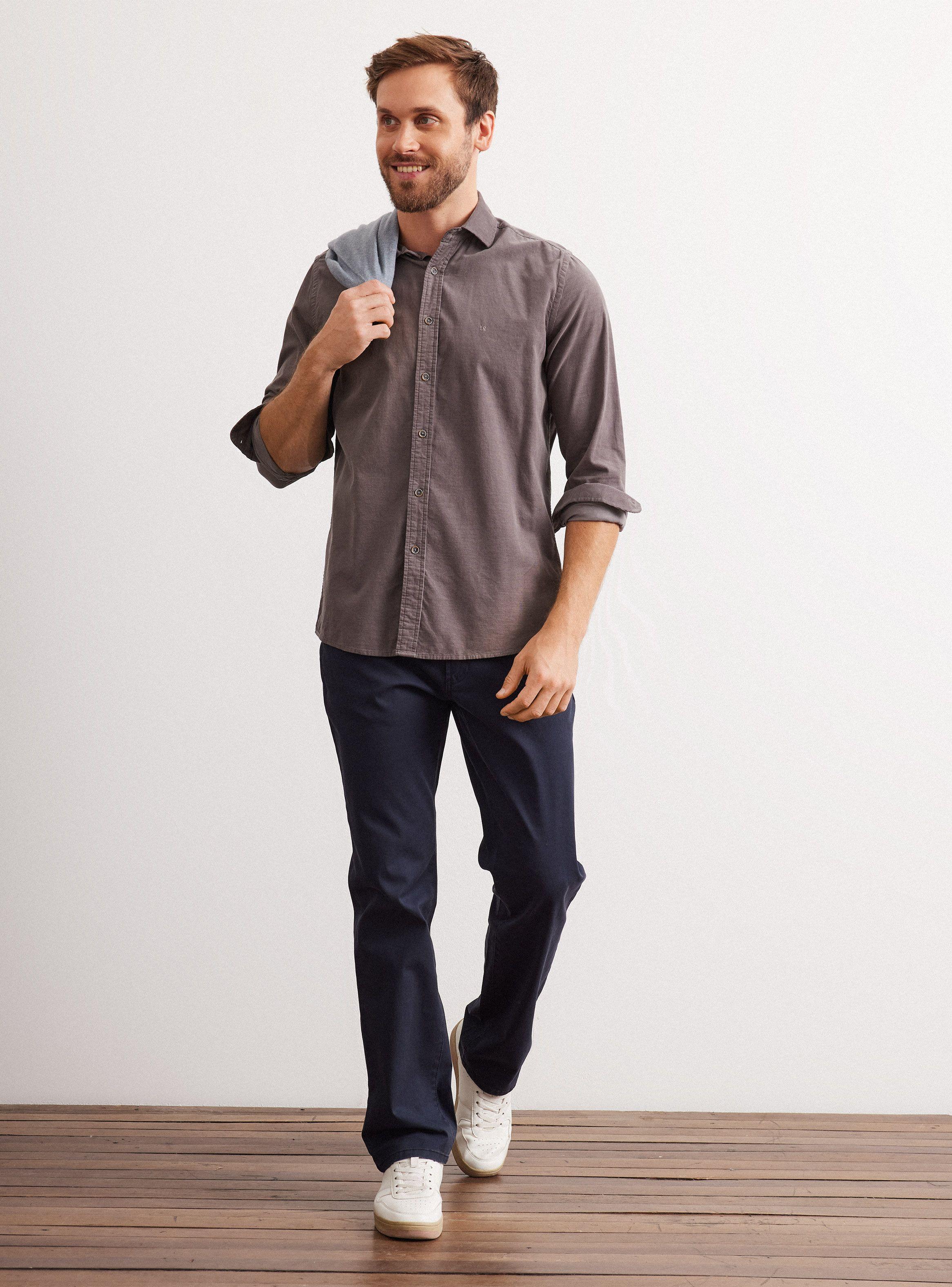 Camisa Casual Estilo Cotelé-4