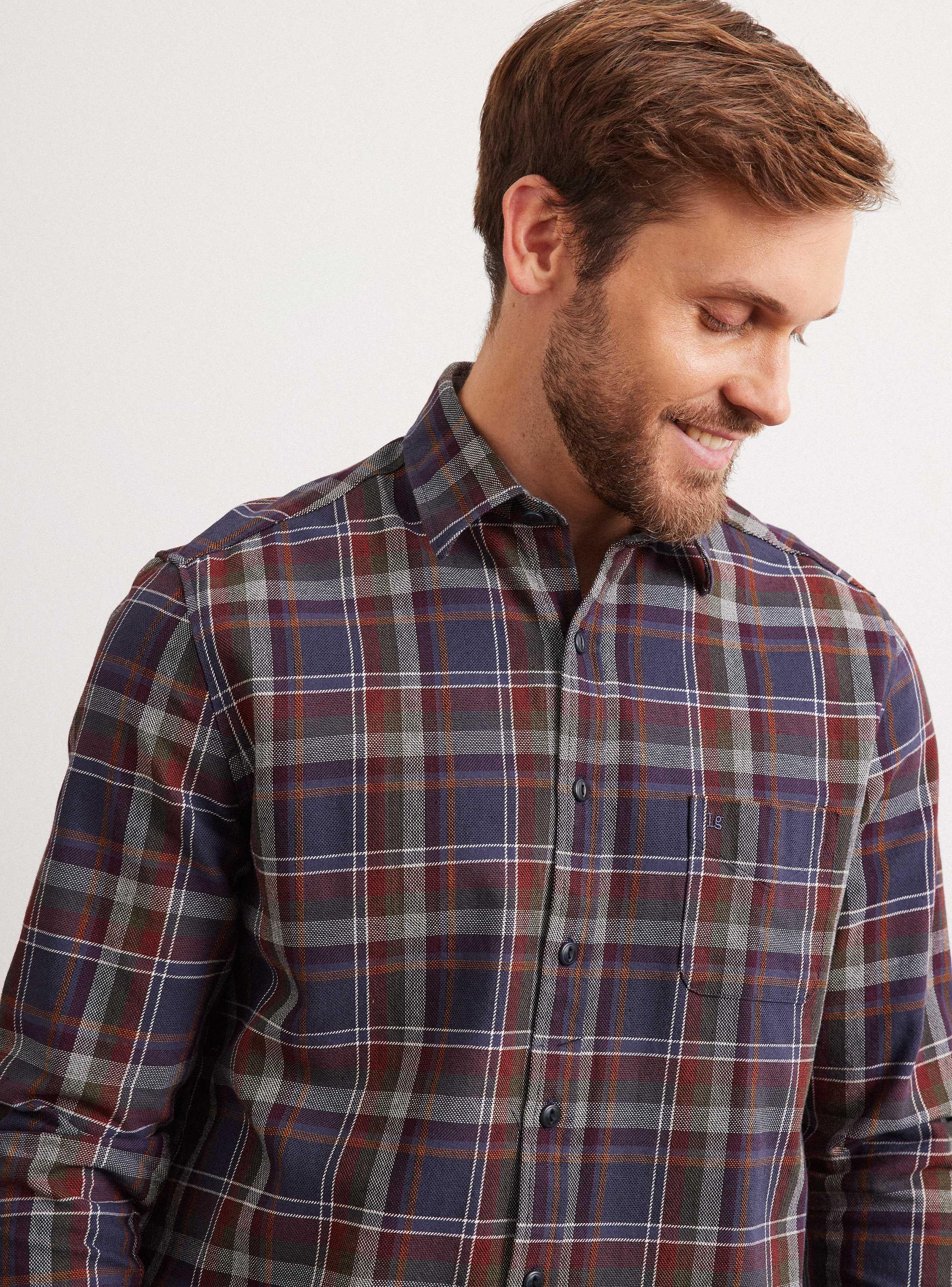 Camisa de Vestir Franela Ddp-2