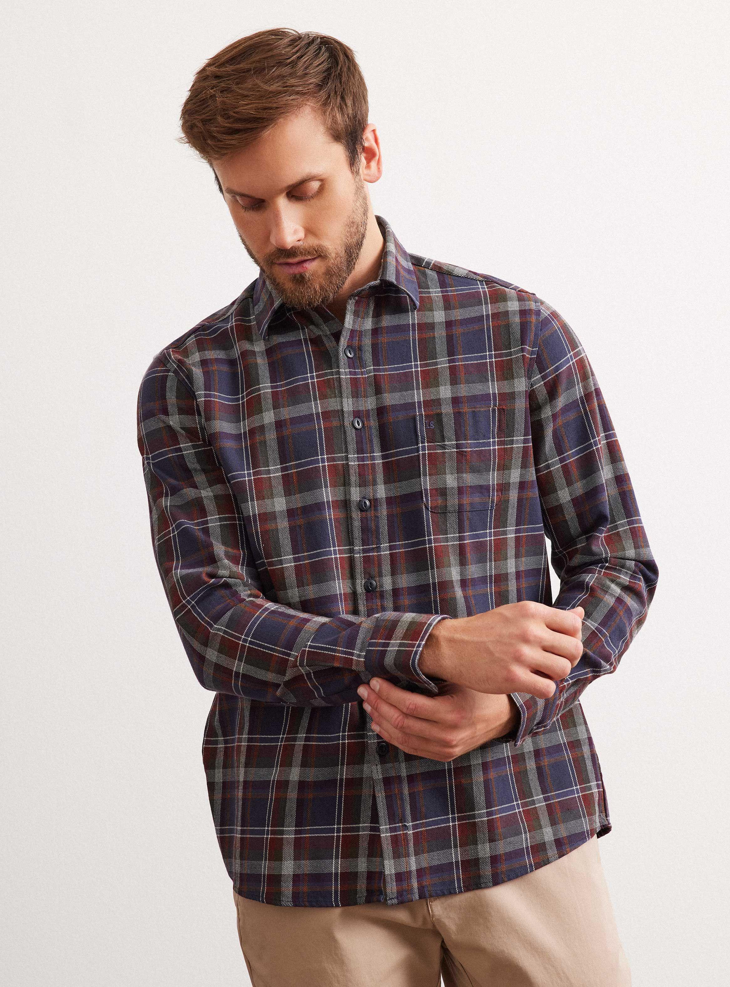 Camisa de Vestir Franela Ddp-0