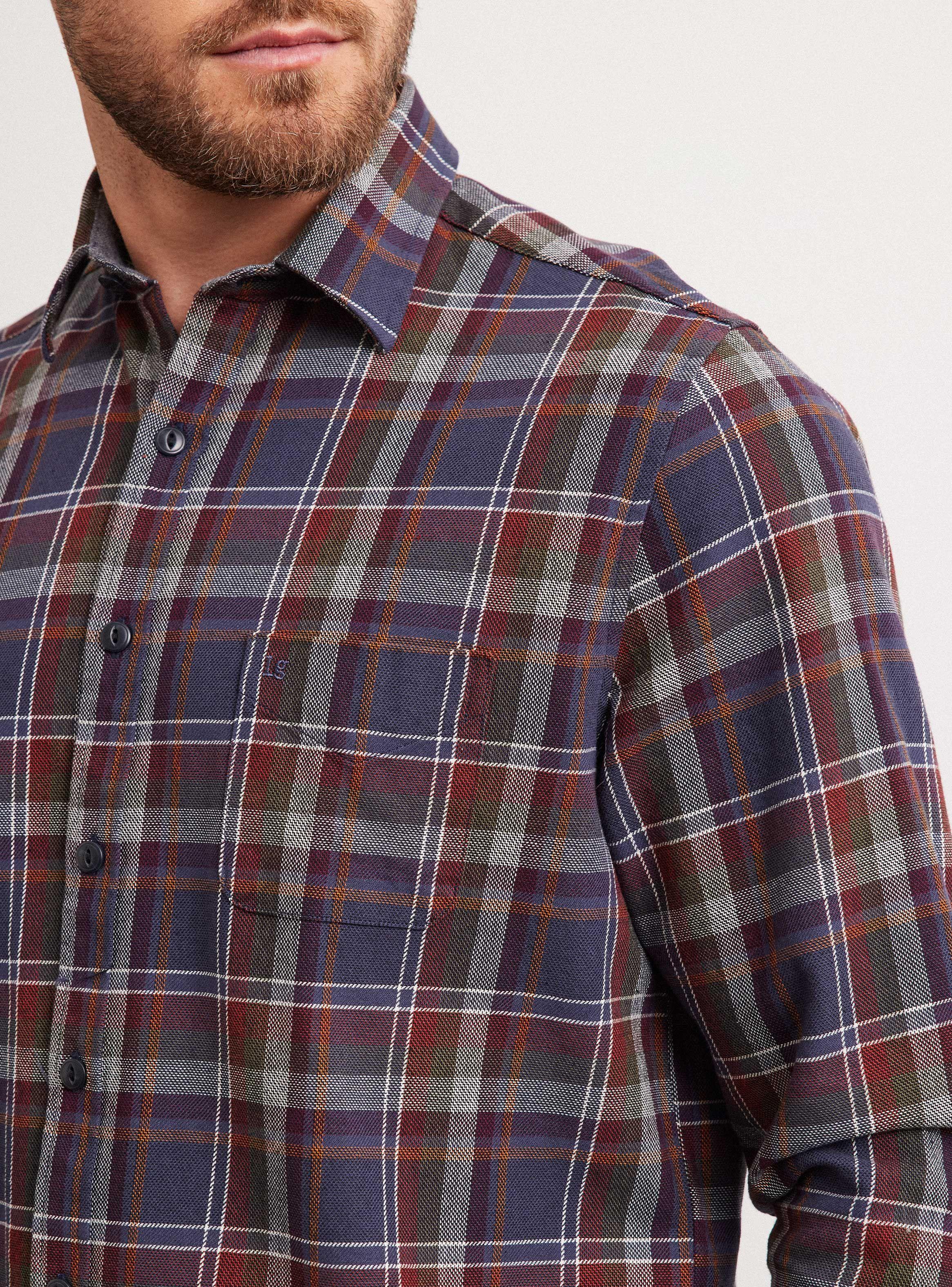 Camisa de Vestir Franela Ddp-4
