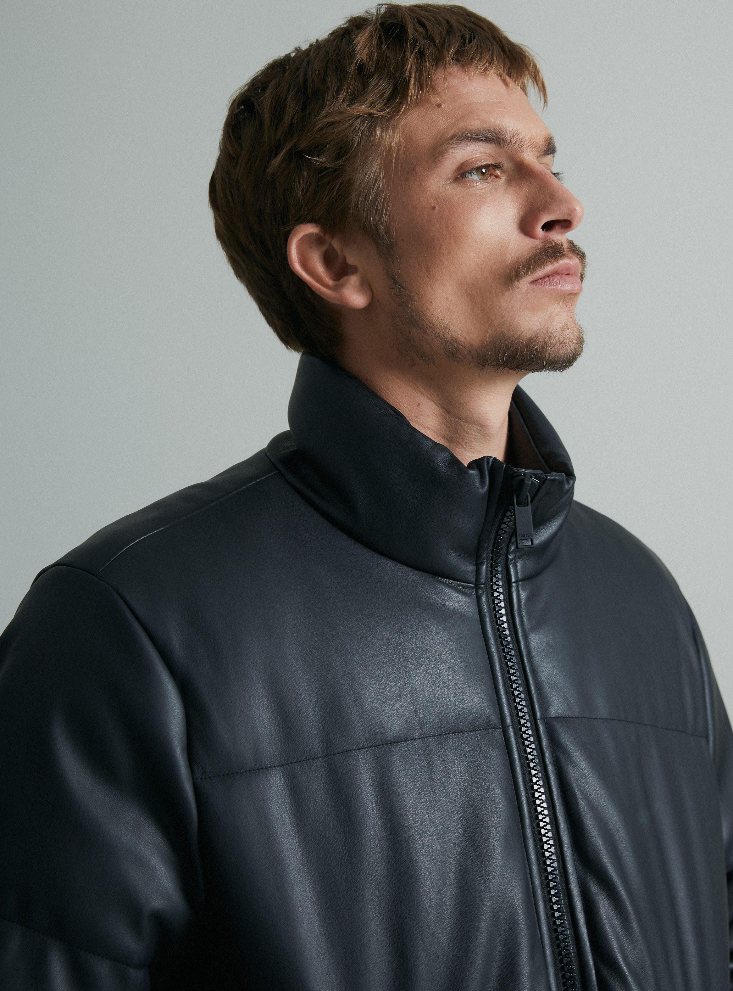 Parka Puffa Simil Ecocuero-2