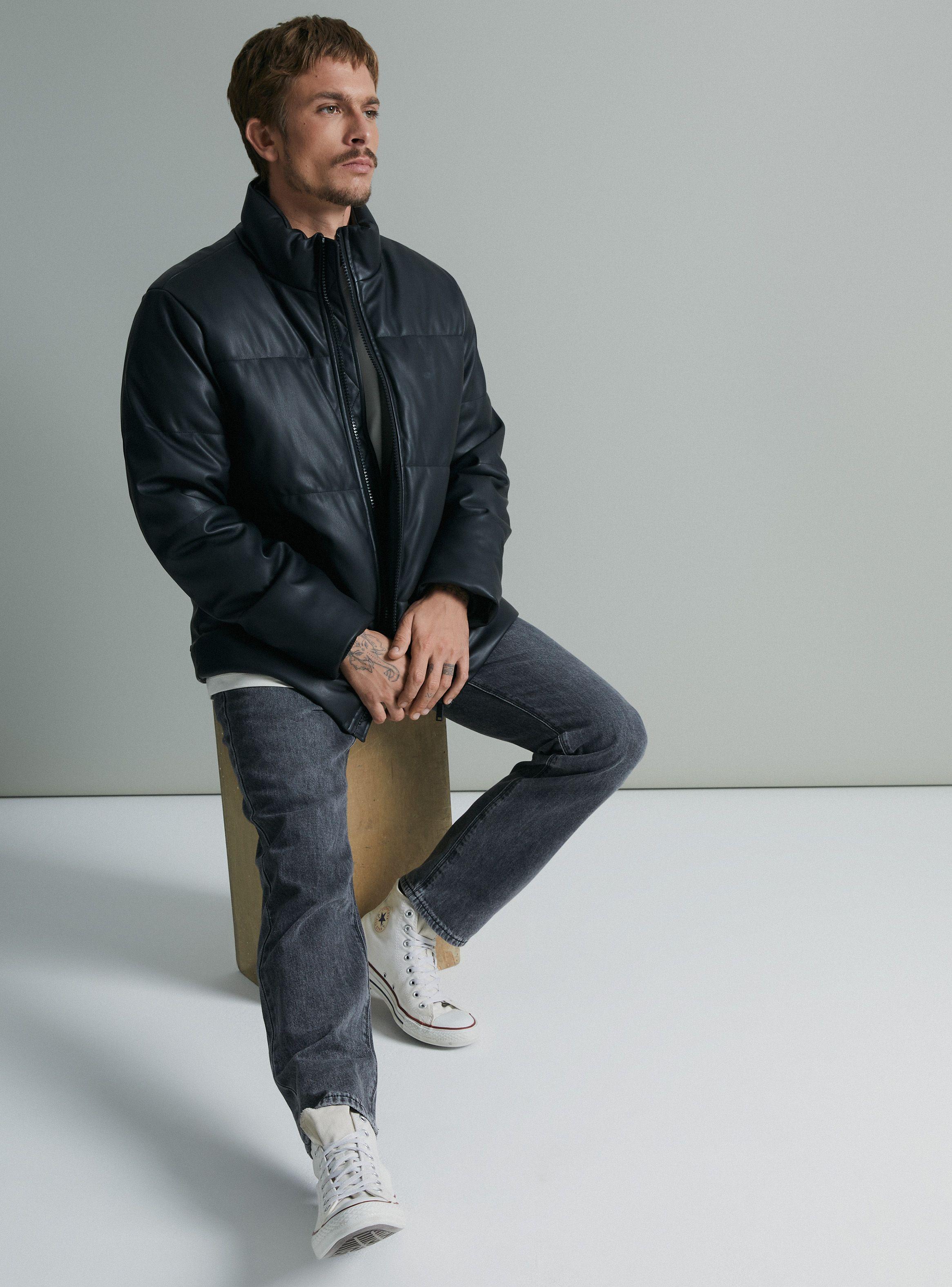 Parka Puffa Simil Ecocuero-4