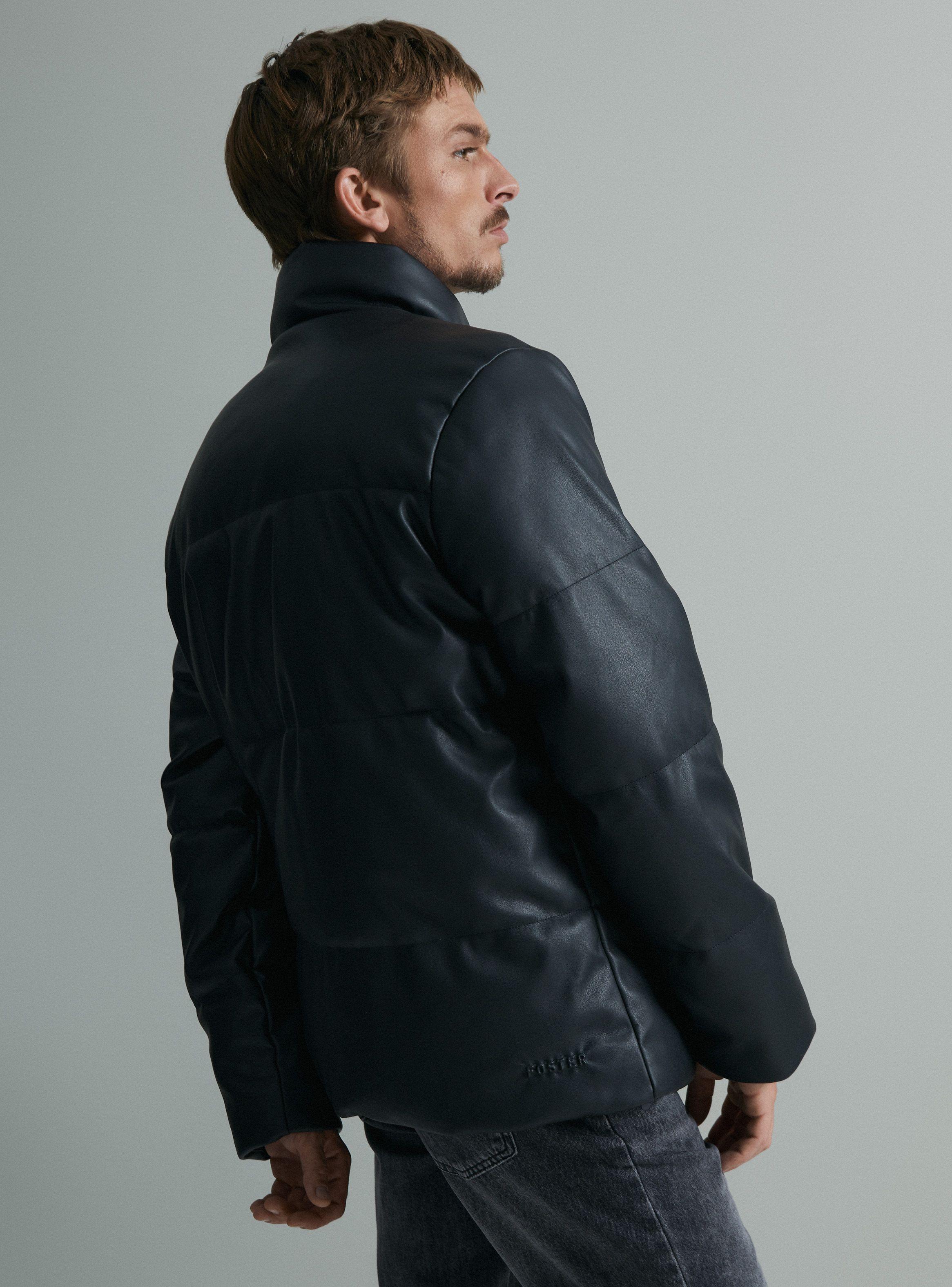 Parka Puffa Simil Ecocuero-1