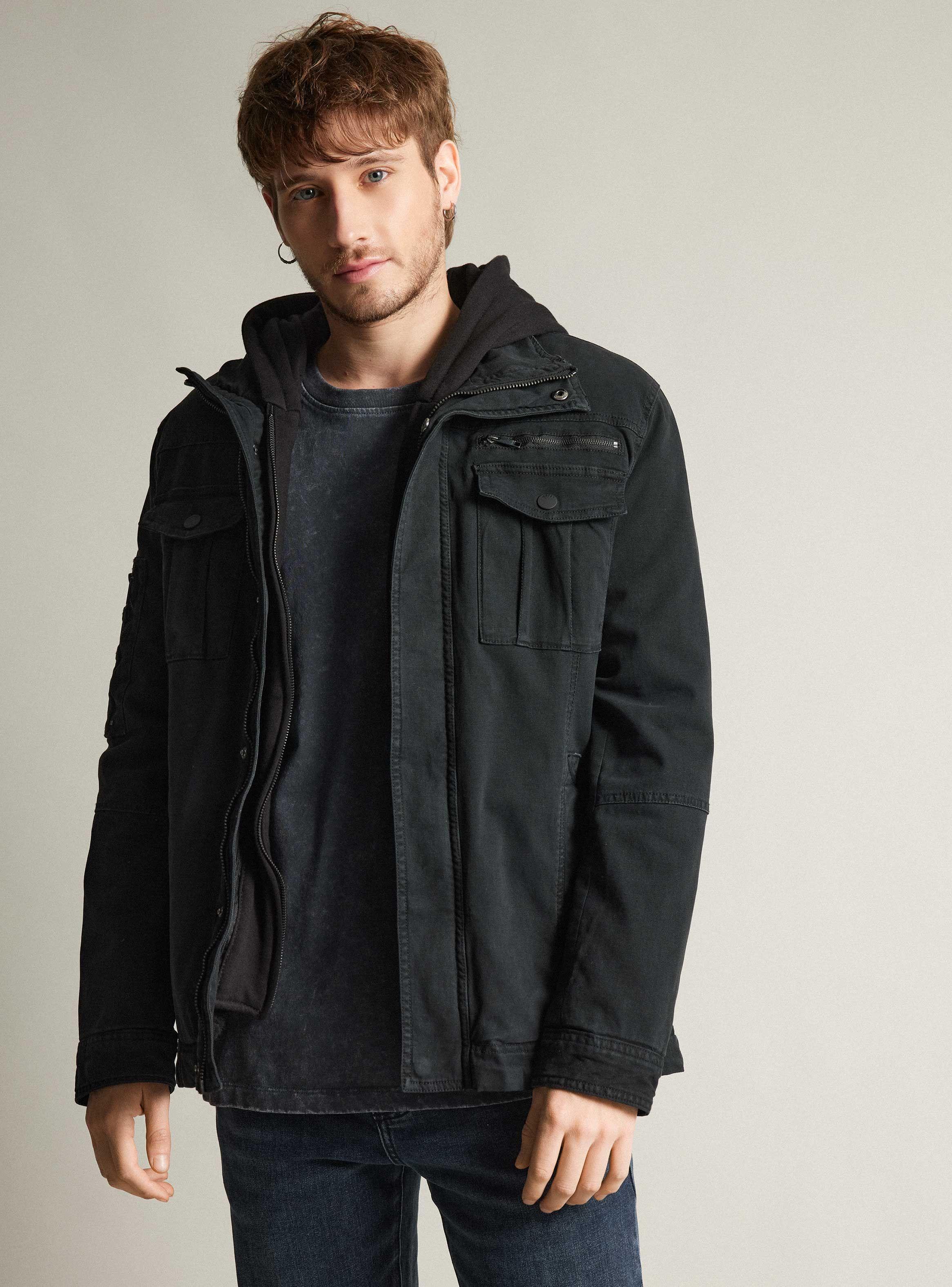Chaqueta Gabardina Teñida en Prenda-0