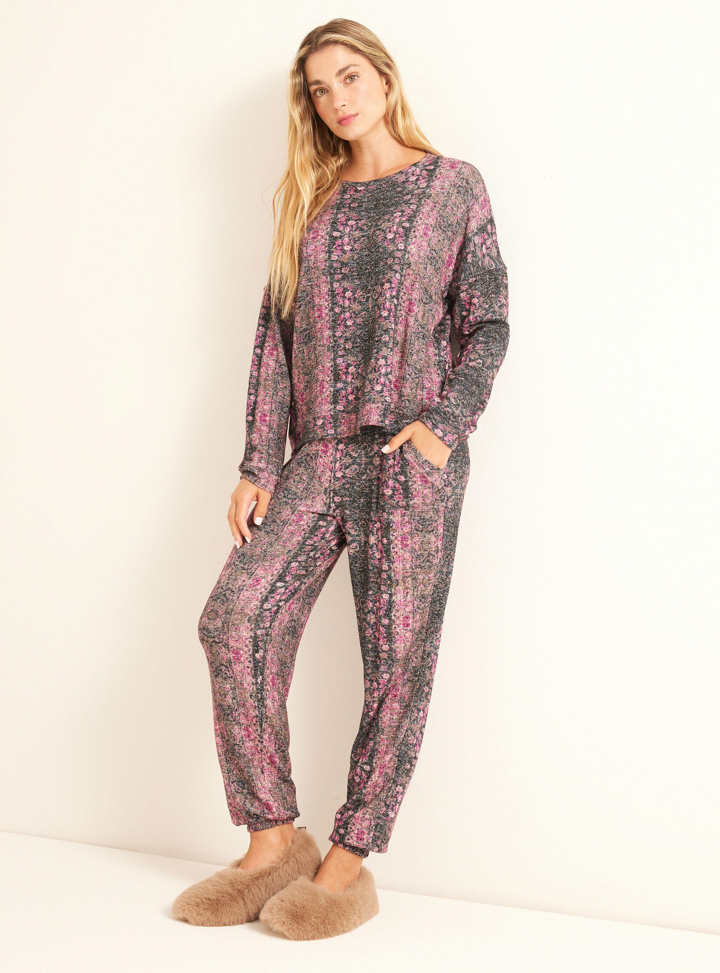 Pijama Estampado Diseño Étnico Y Flores-4