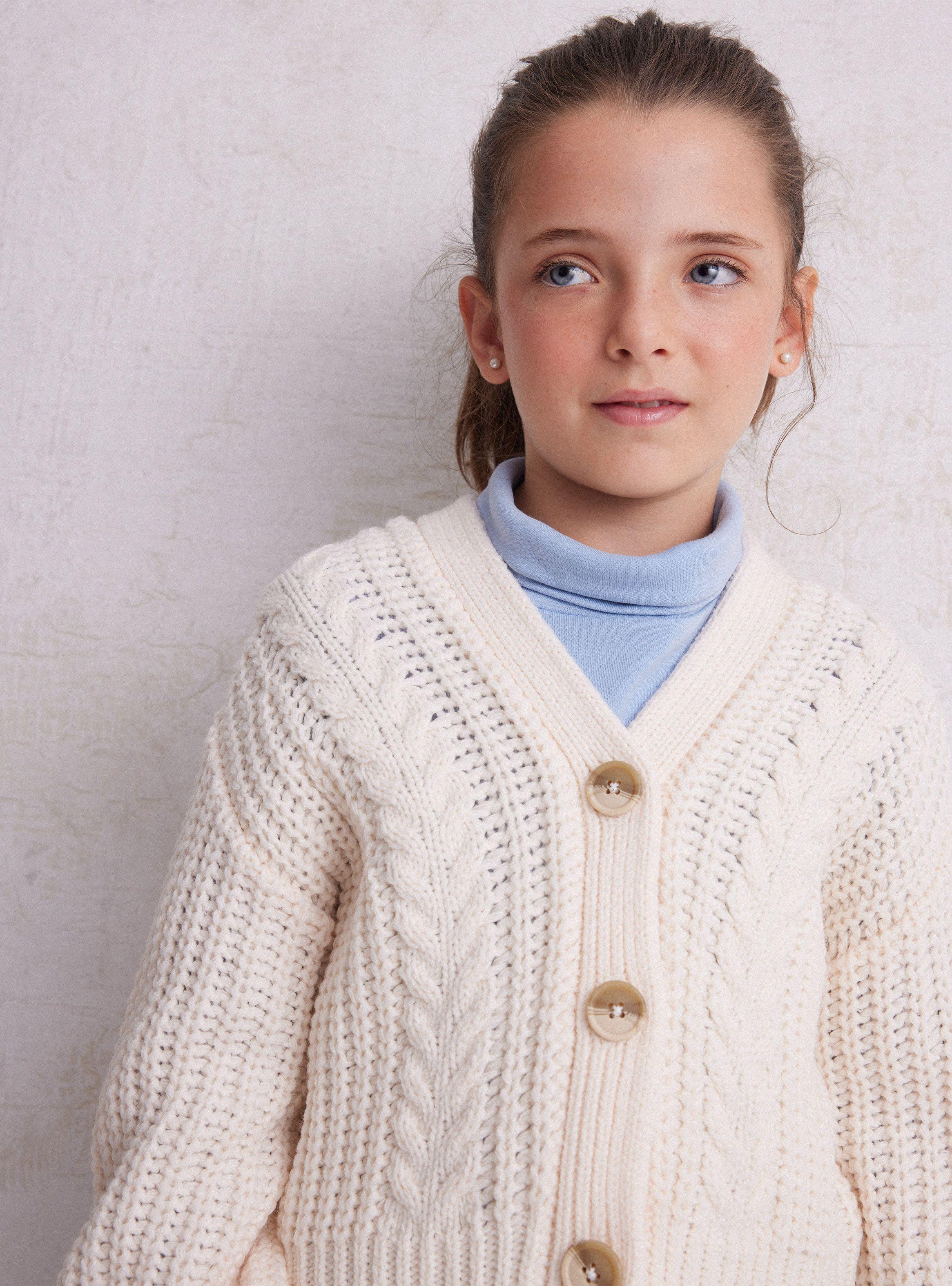 Chaleco Cardigan Trenzas-1