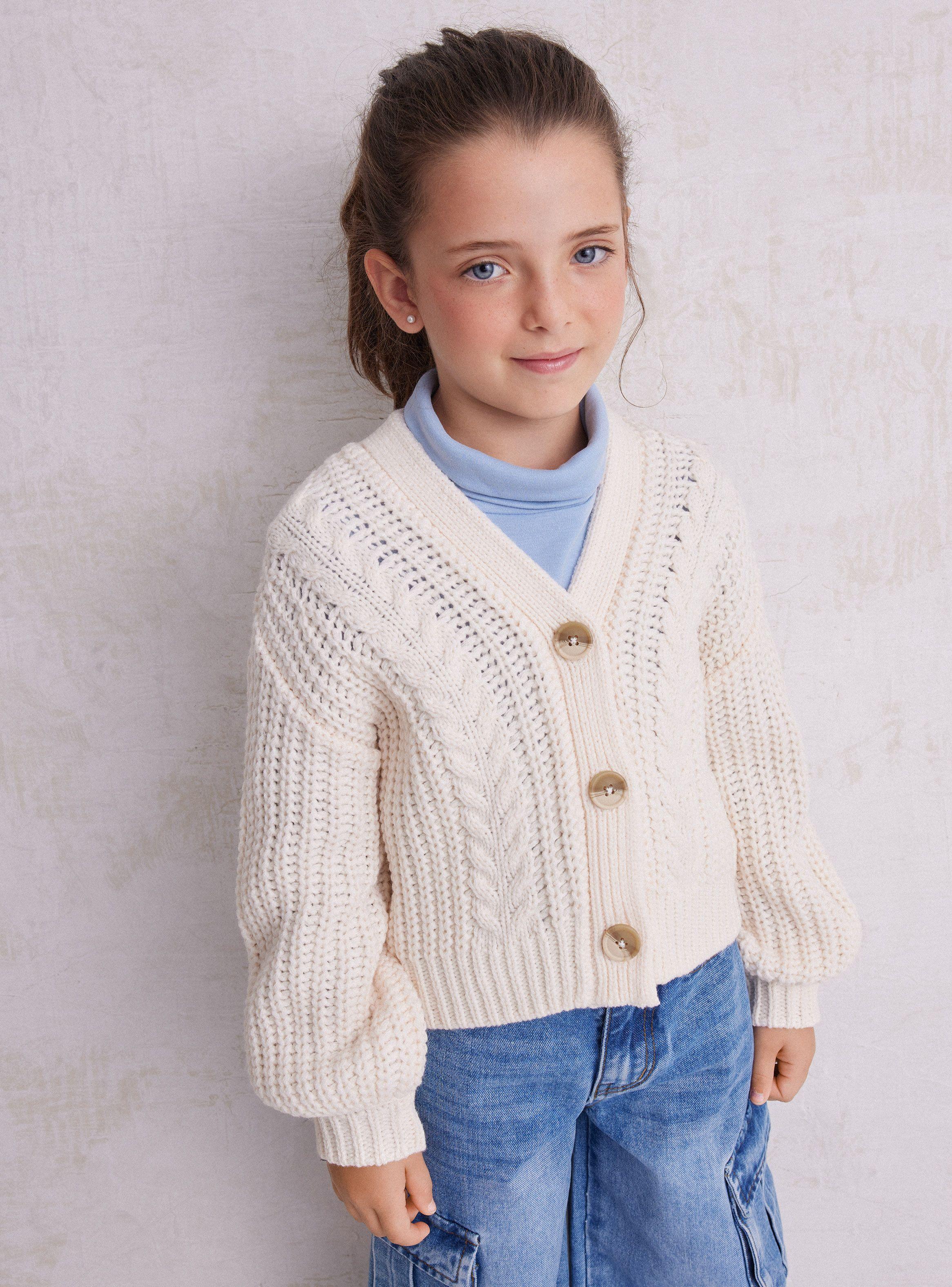 Chaleco Cardigan Trenzas-0
