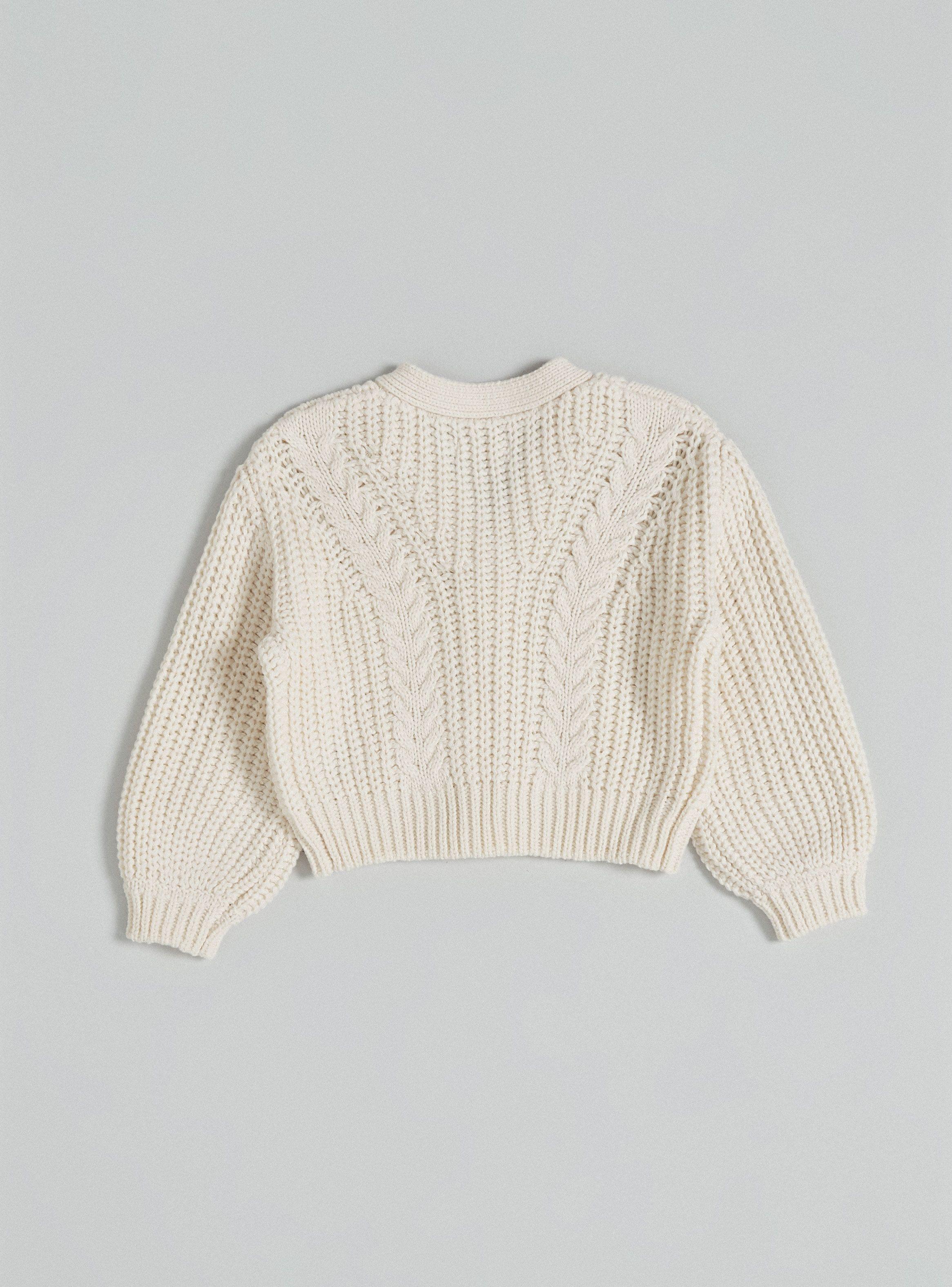 Chaleco Cardigan Trenzas-3