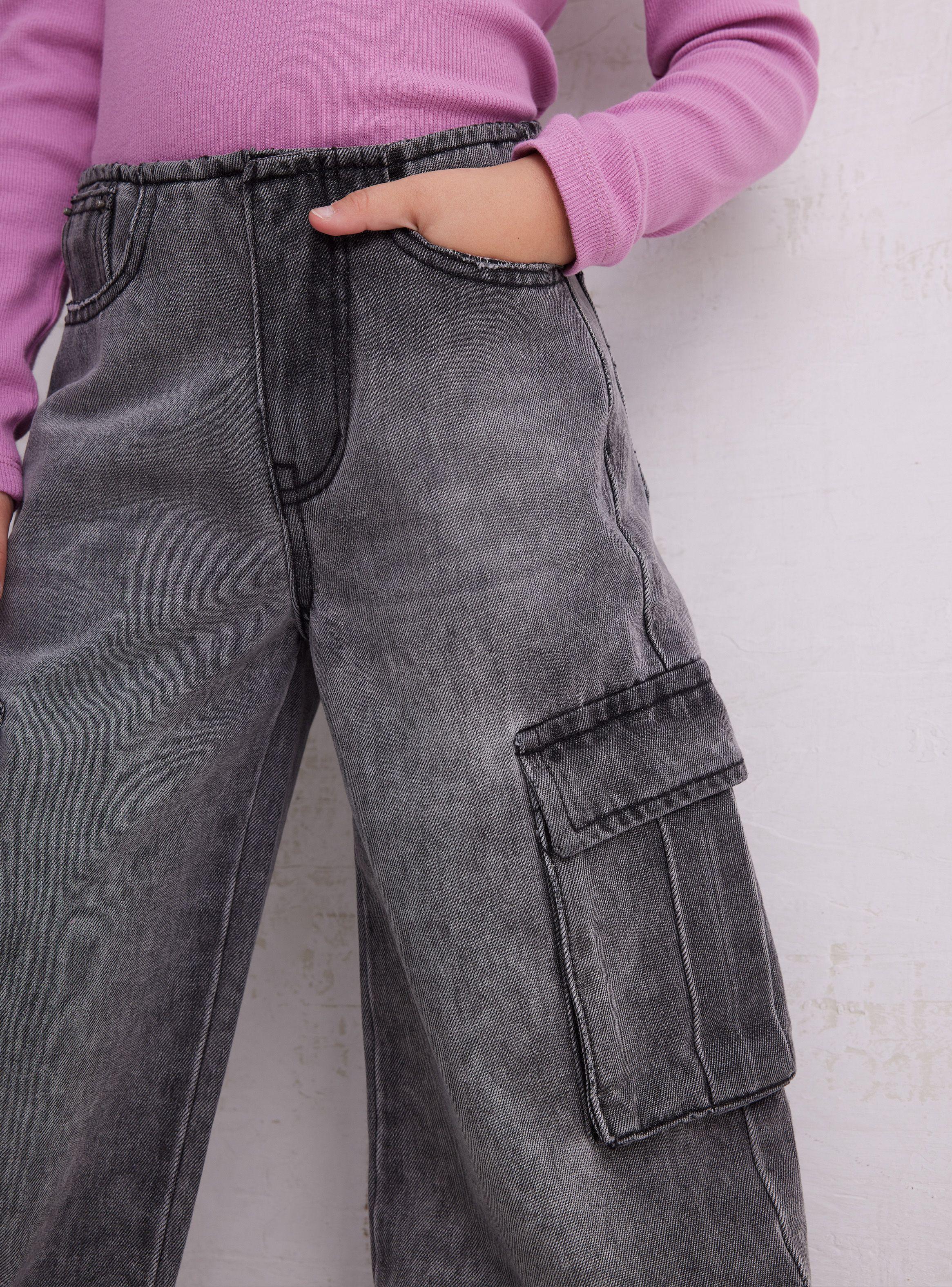 Jeans Bota Ancha Cargo-1