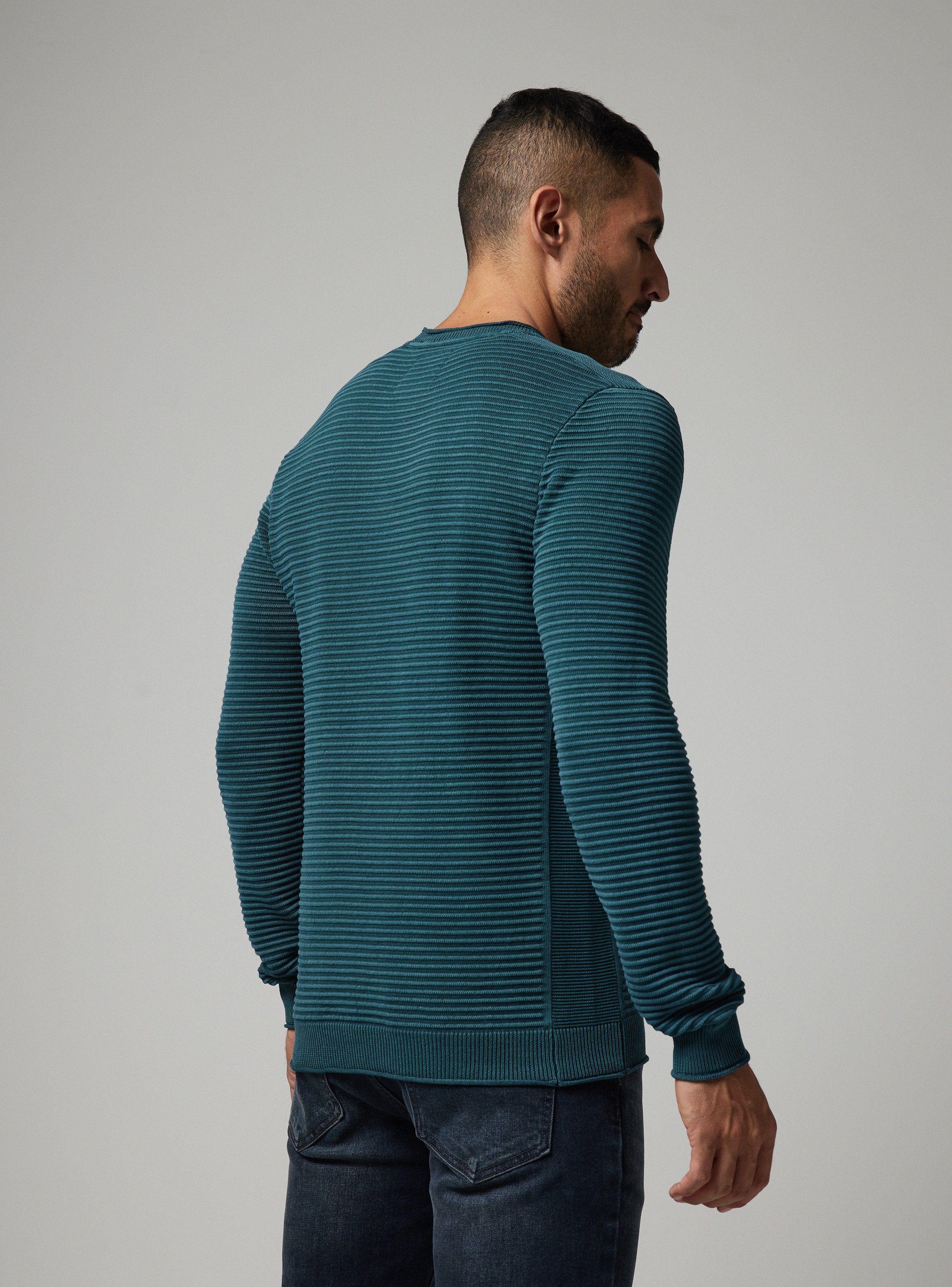 Sweater Punto Textura Líneas Lavado-1