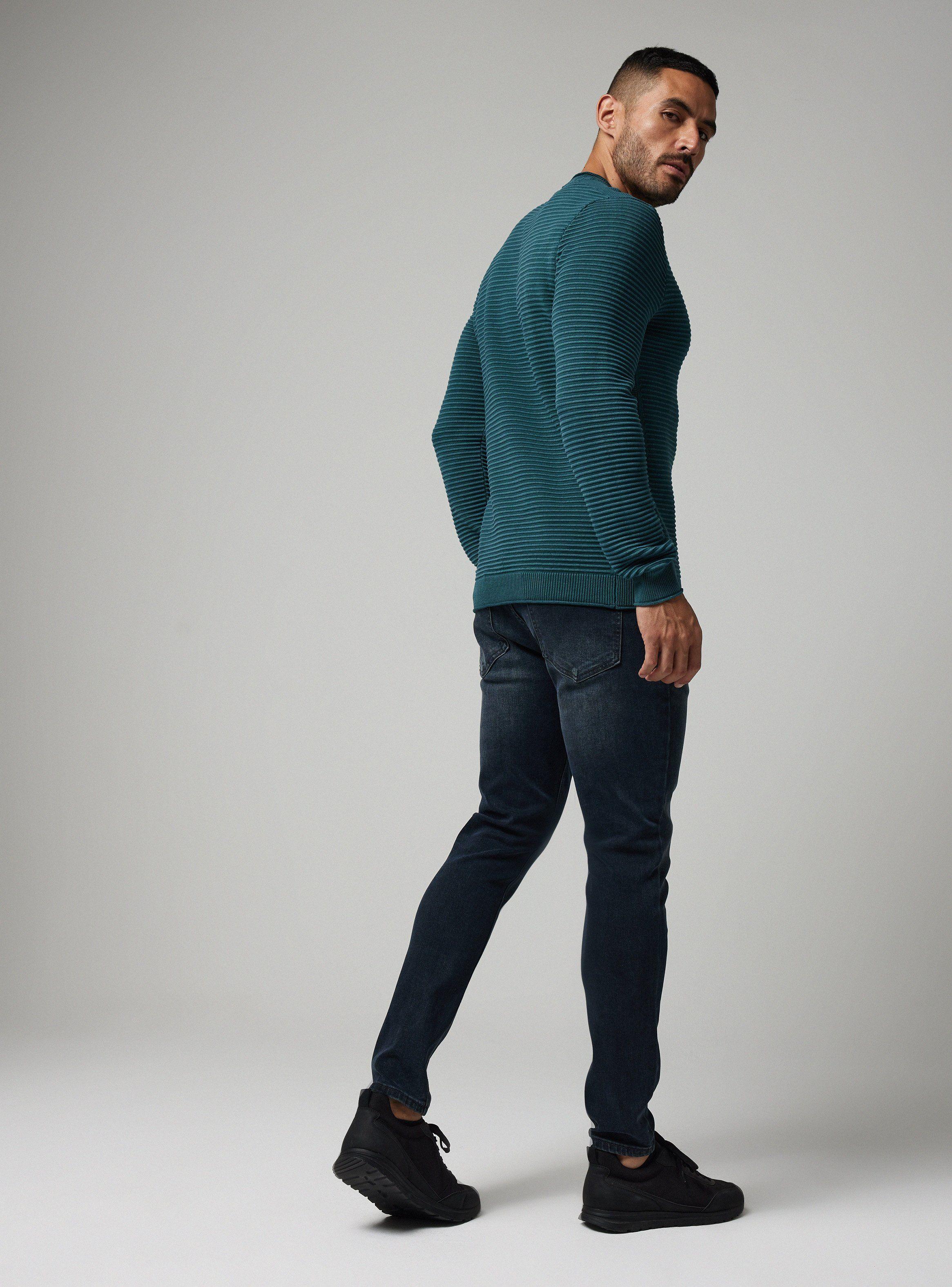 Sweater Punto Textura Líneas Lavado-5