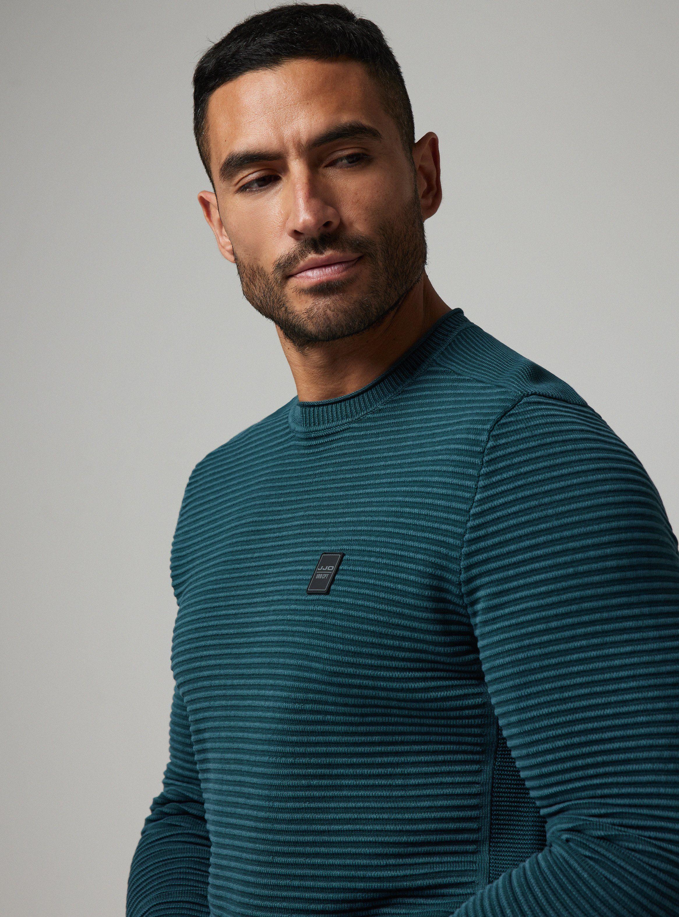 Sweater Punto Textura Líneas Lavado-2