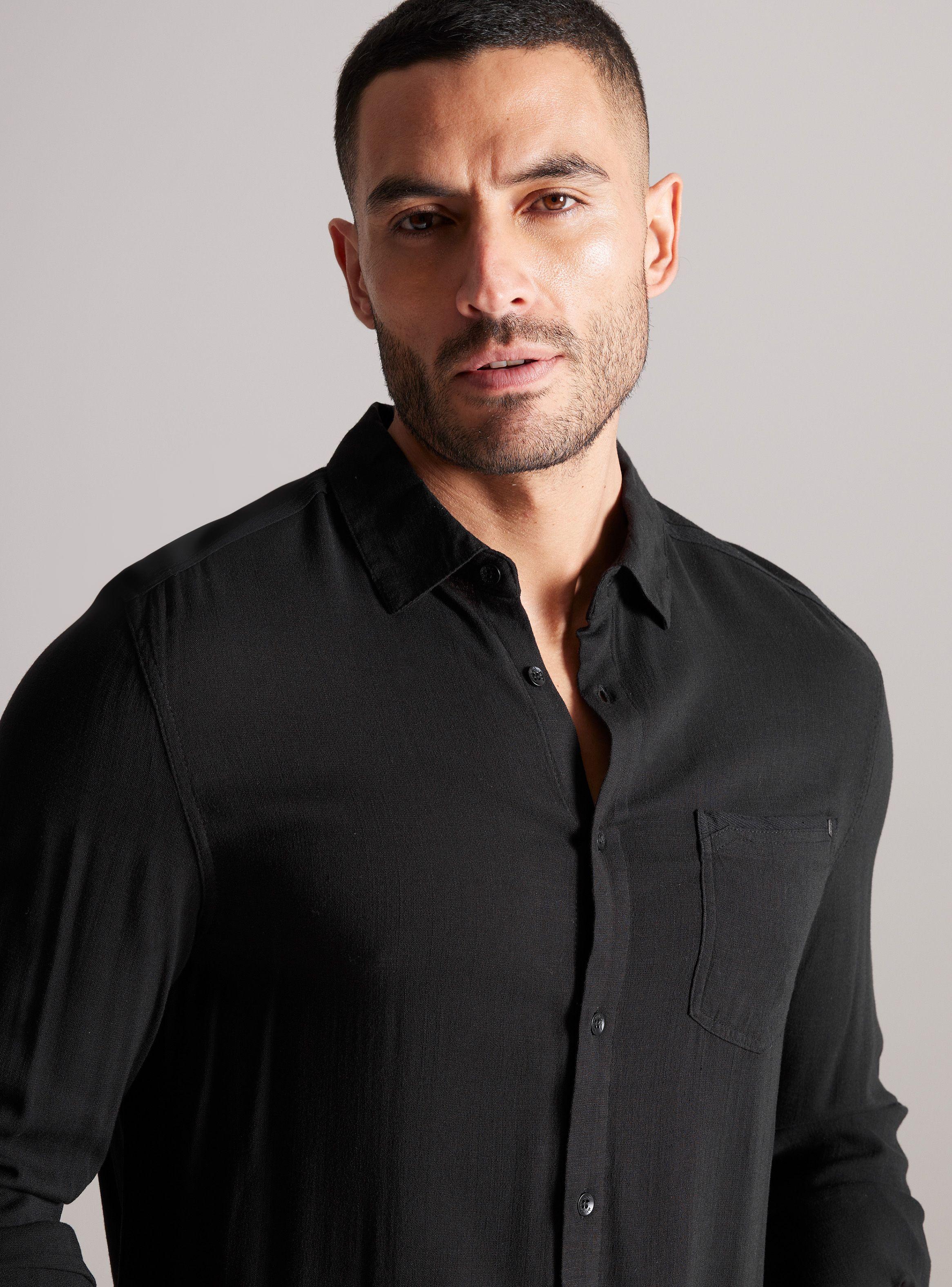 Camisa de Vestir Detalles Cinta-2