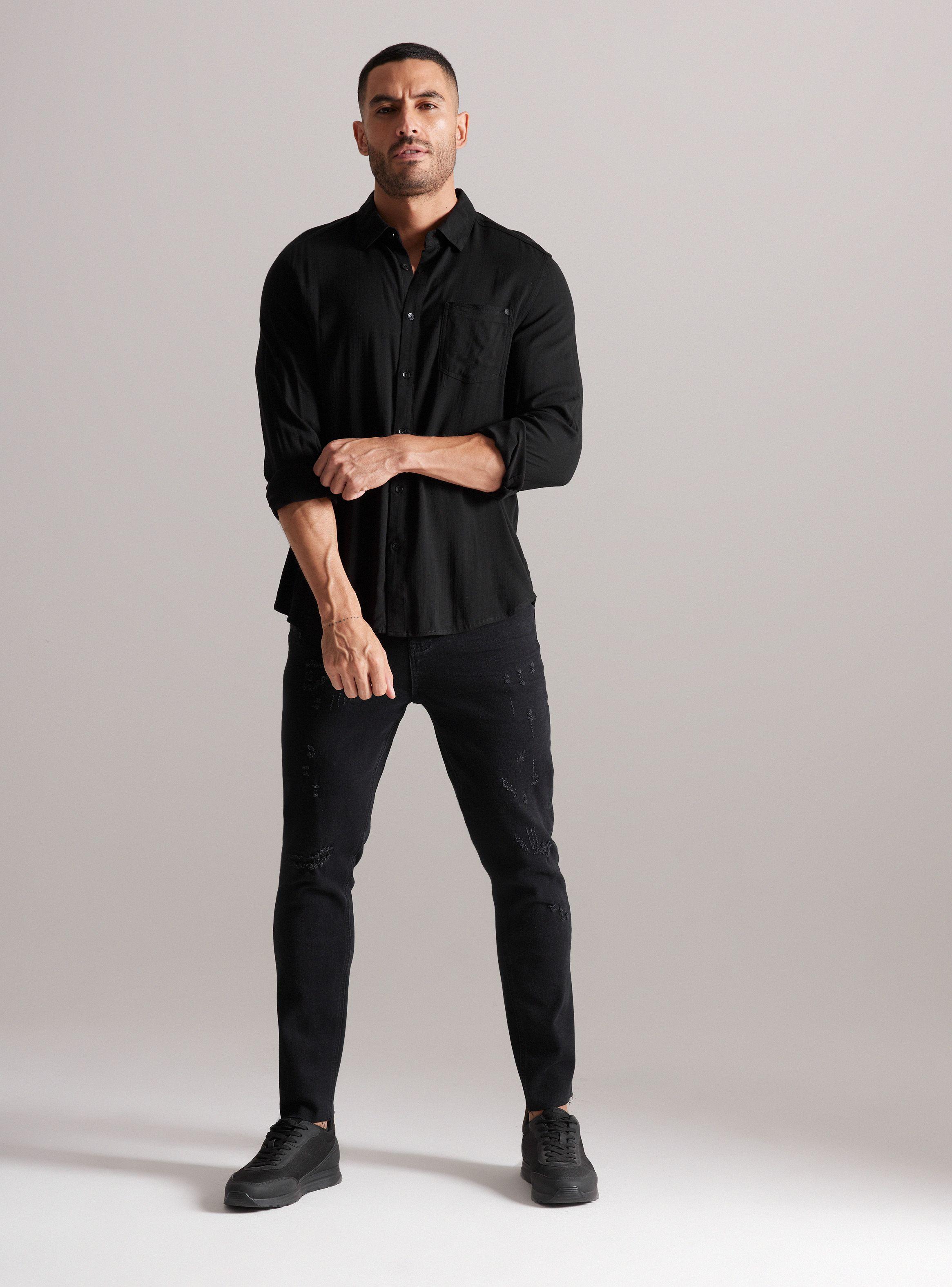 Camisa de Vestir Detalles Cinta-4