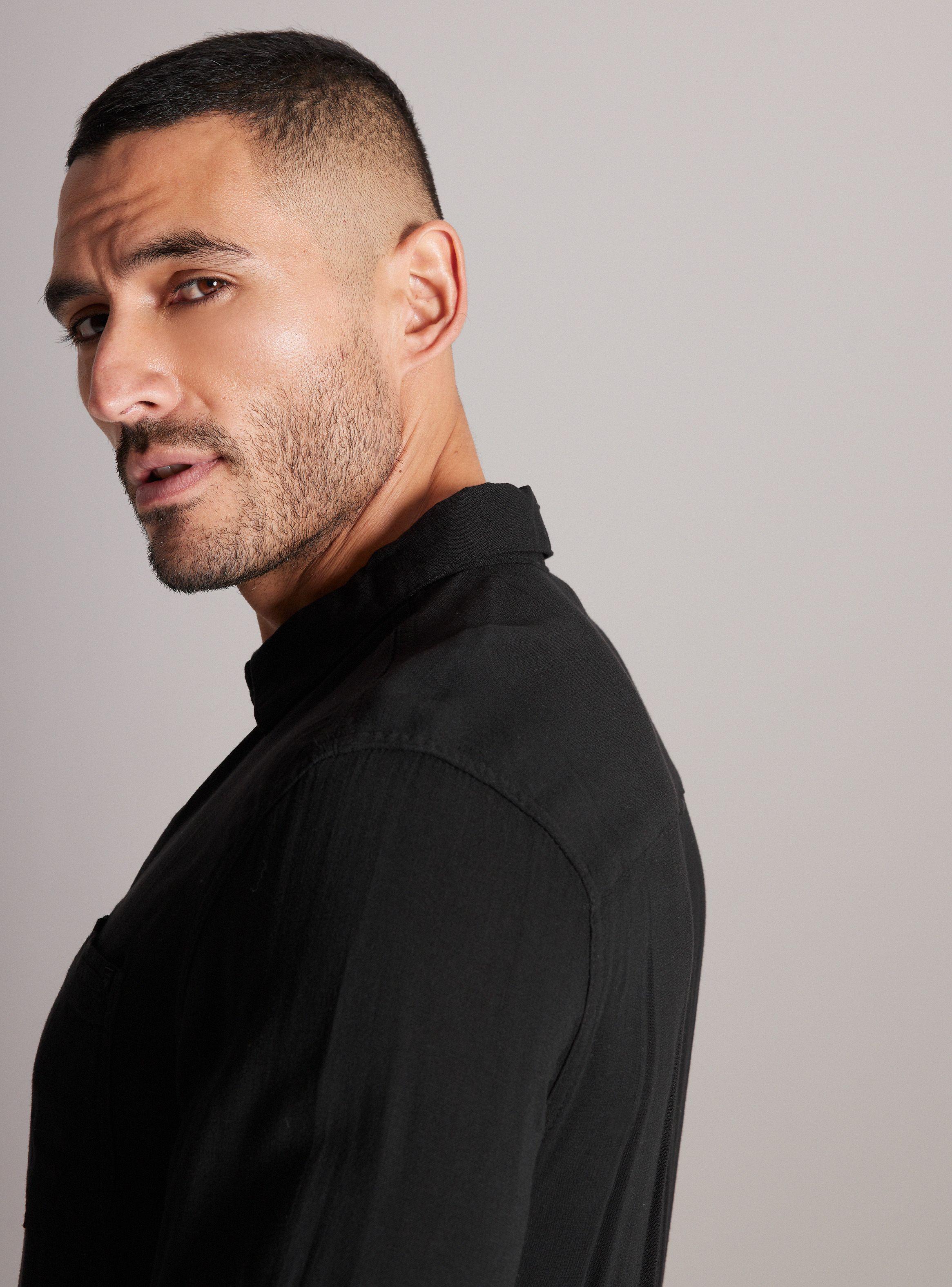 Camisa de Vestir Detalles Cinta-3