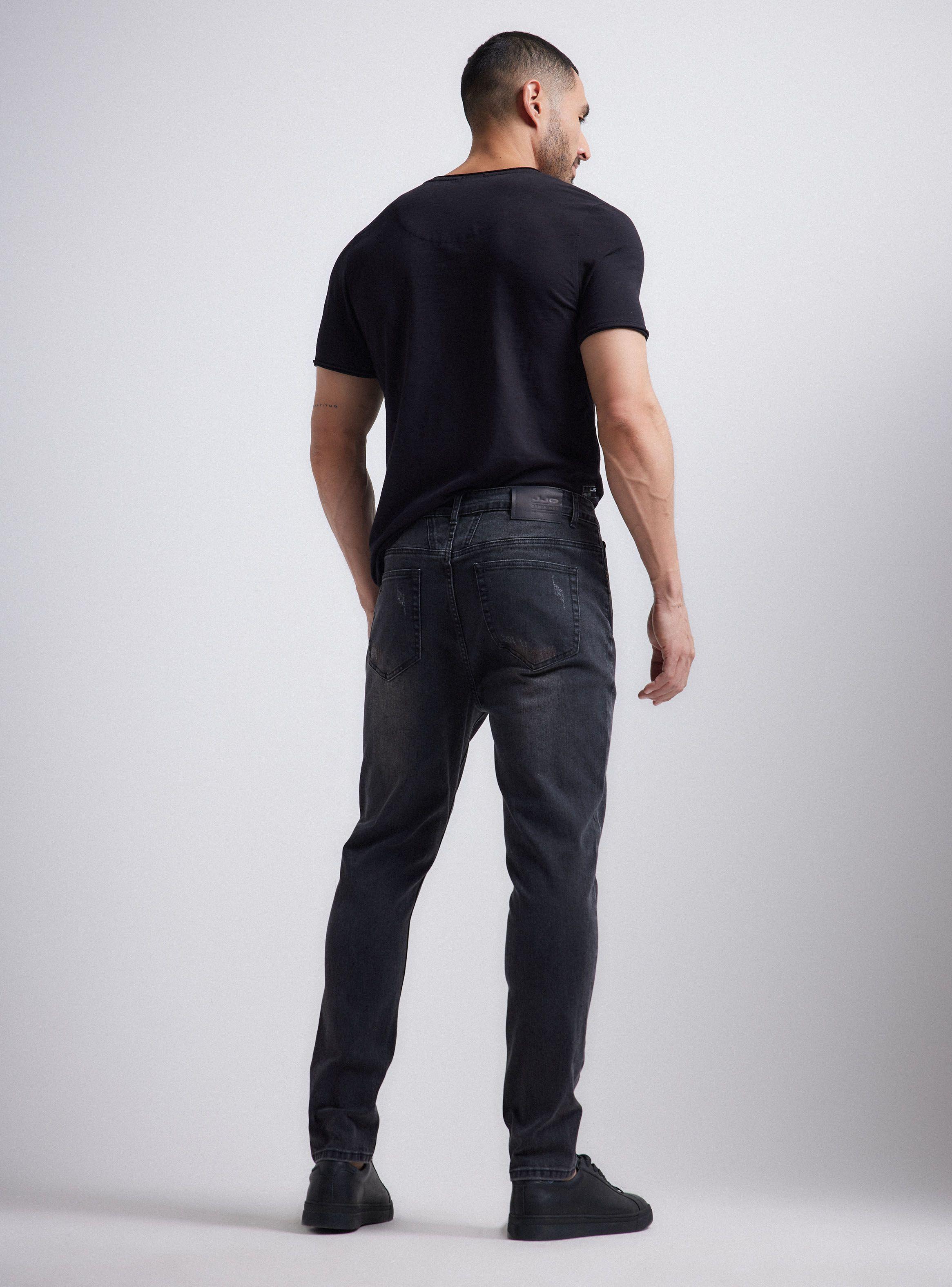 Jeans Roturas con Zigzag Cobre-5