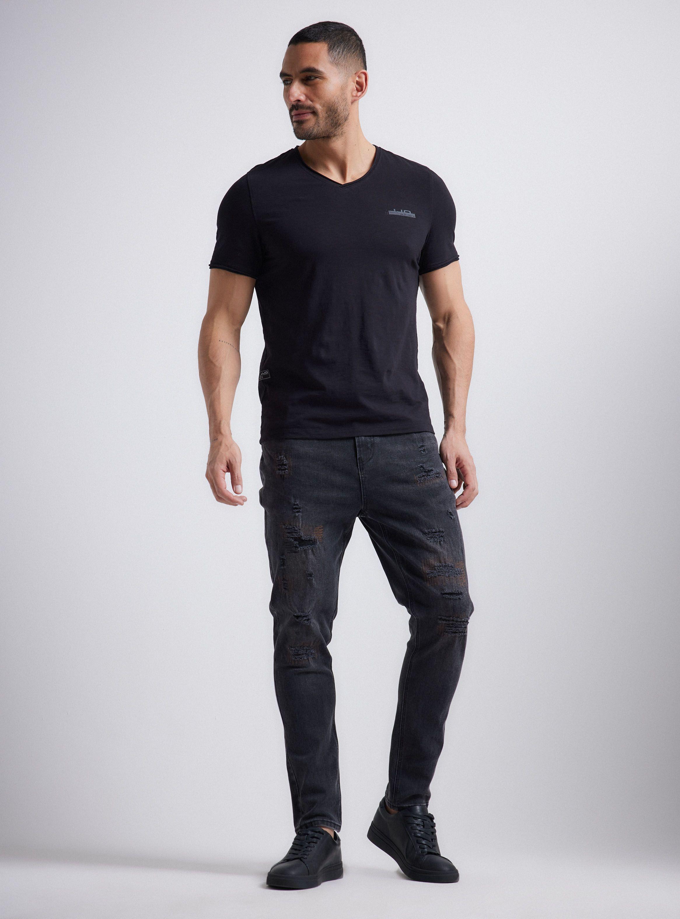 Jeans Roturas con Zigzag Cobre-4