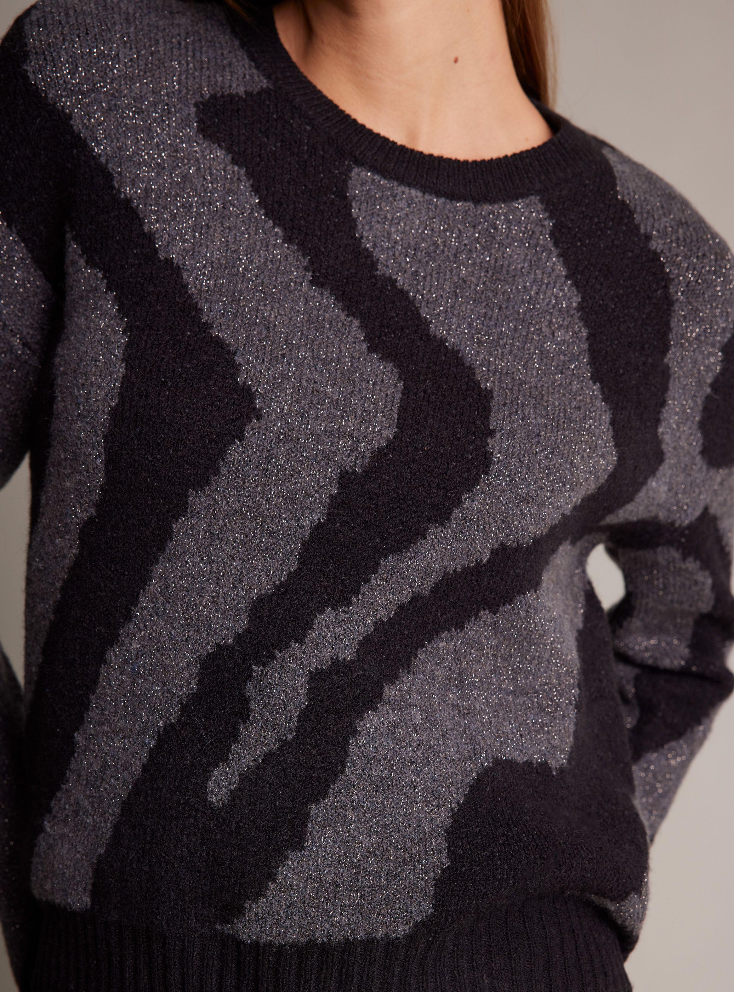 Sweater Jacquard Animal Print-3