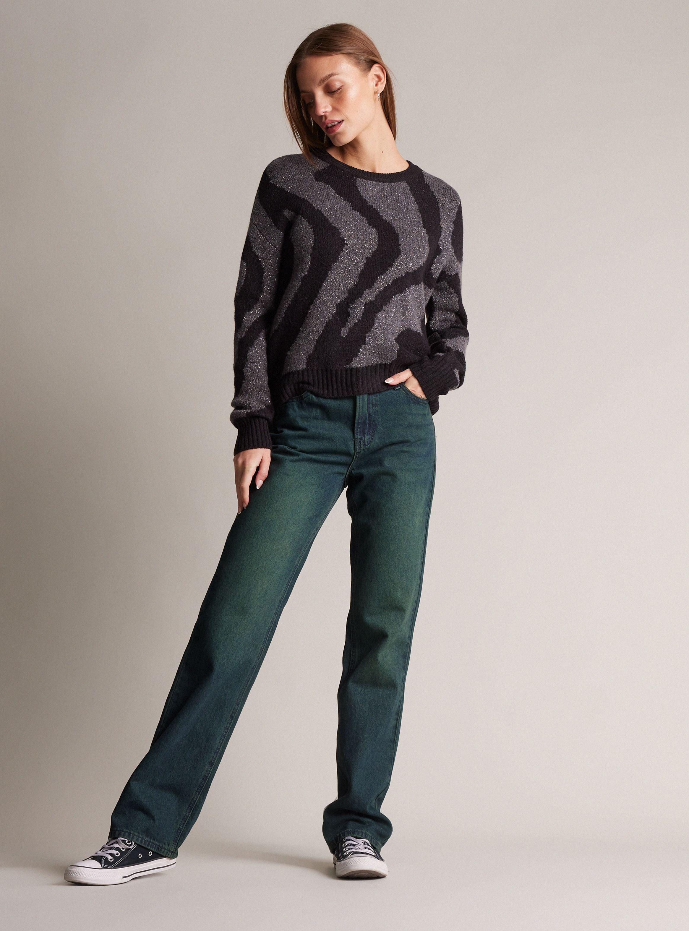 Sweater Jacquard Animal Print-4