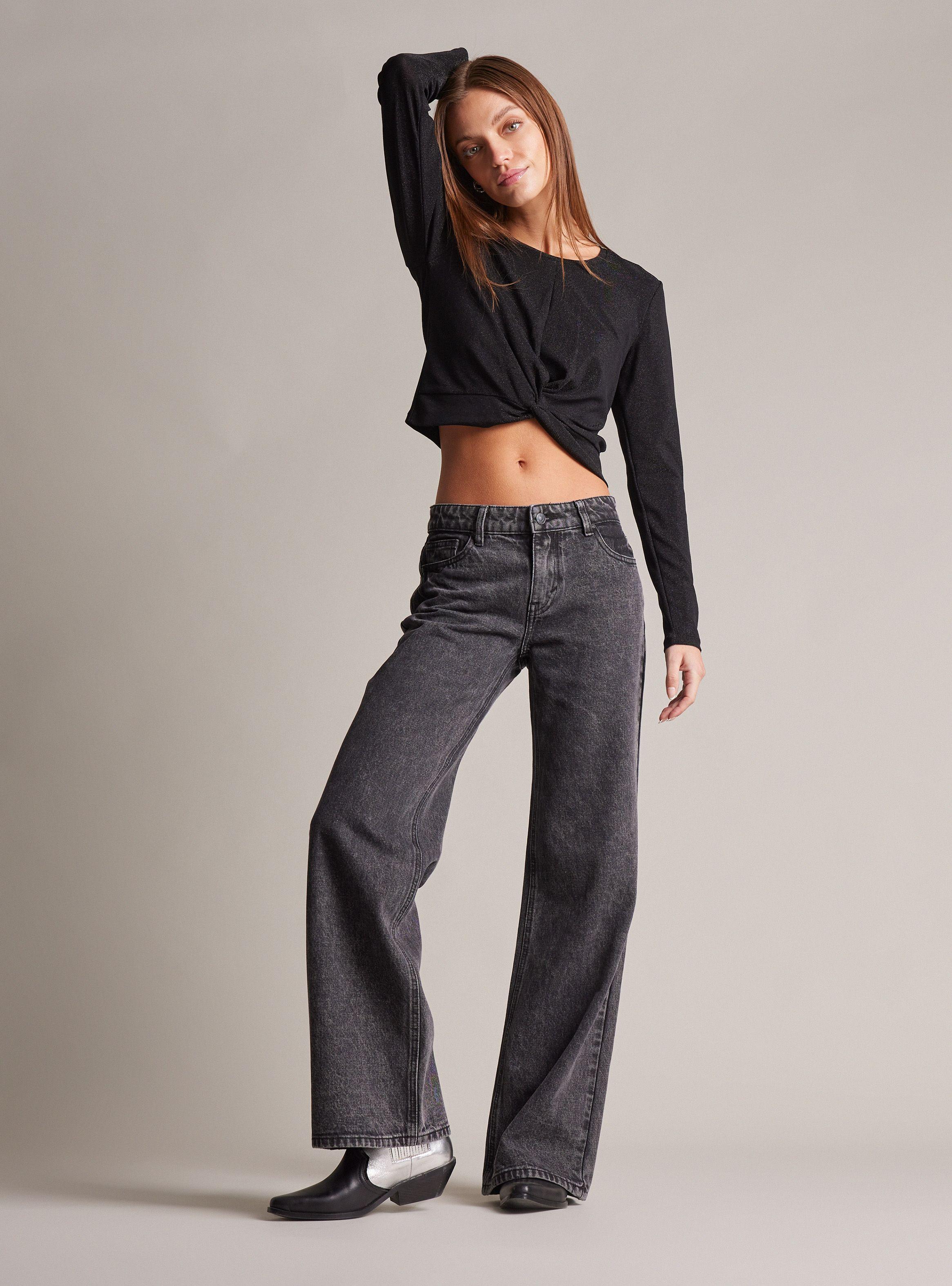 Jeans Snow Wash Tiro Bajo-4