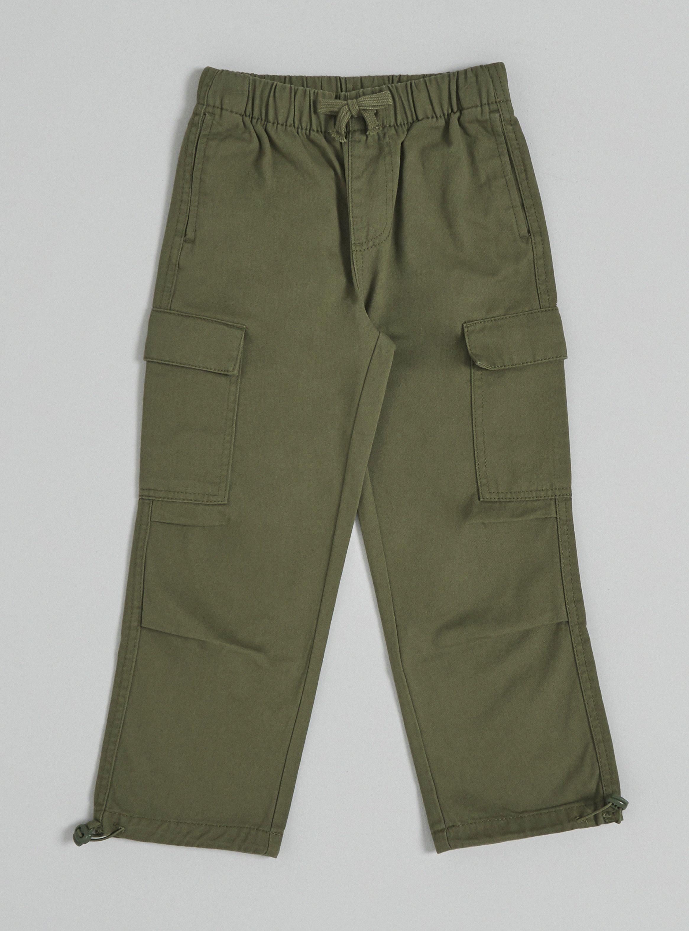 Pantalón Parachute Cargo Con Lavado-2