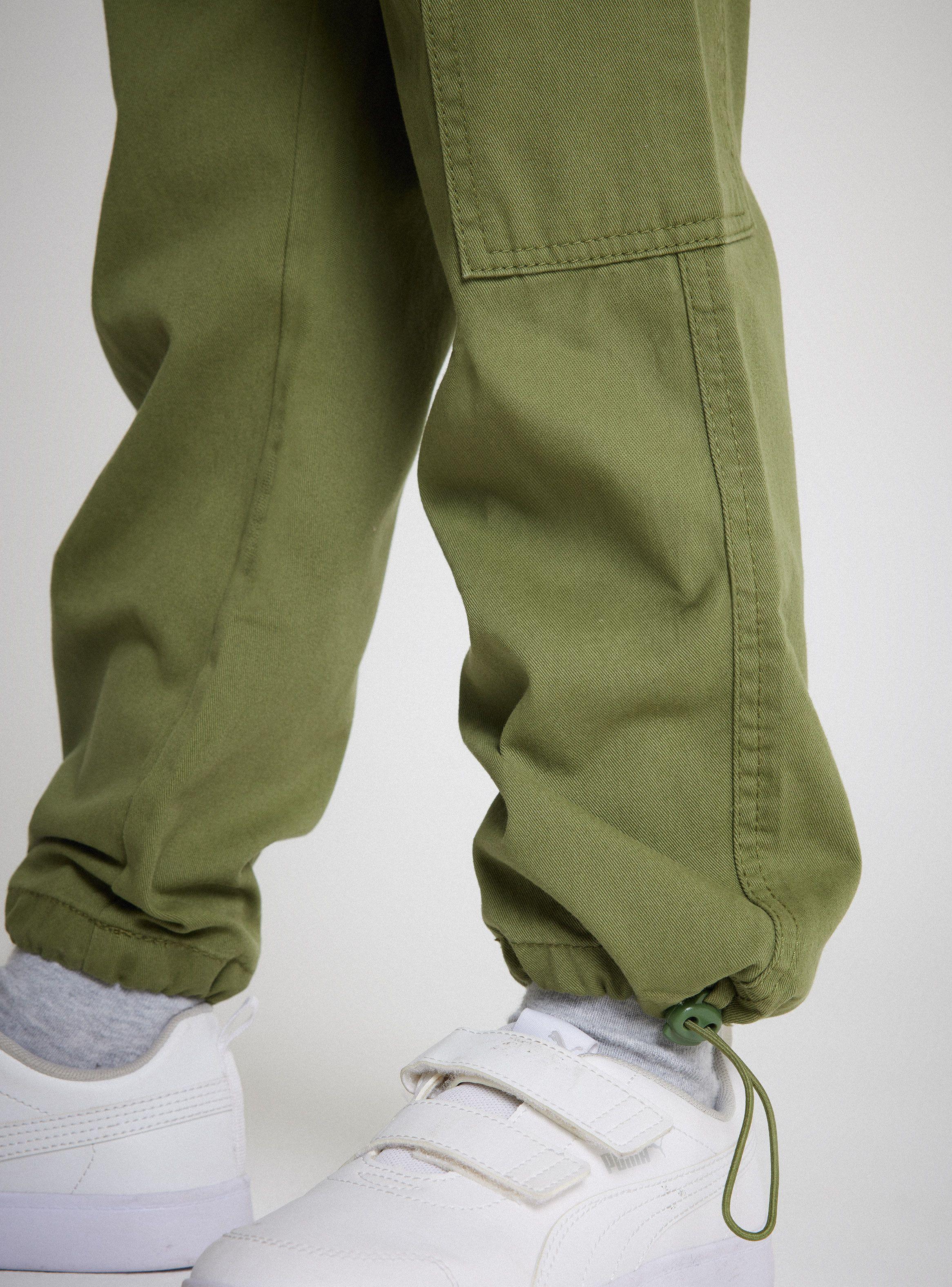 Pantalón Parachute Cargo Con Lavado-1