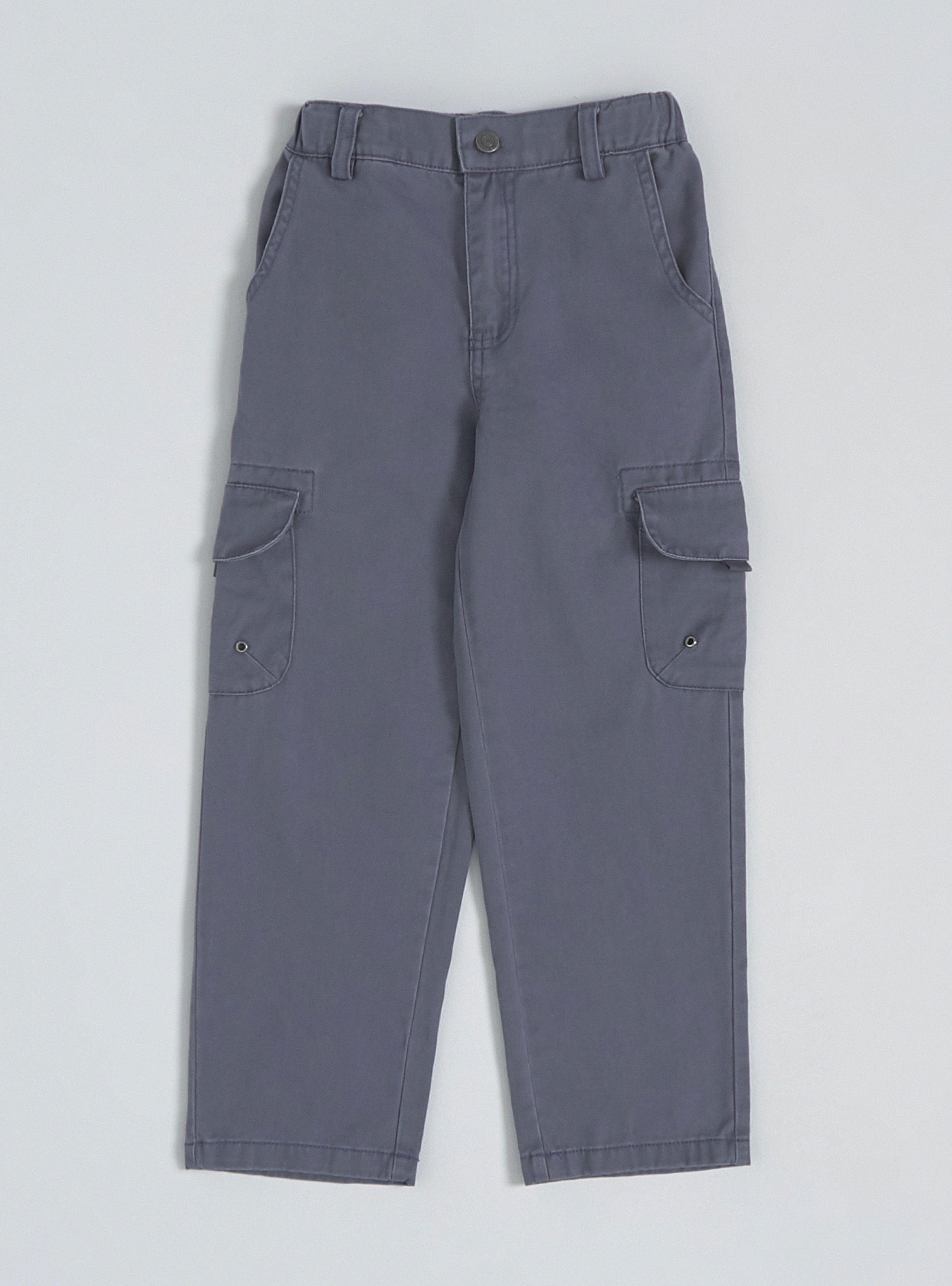 Pantalón Wide Leg Cargo Con Lavado-2