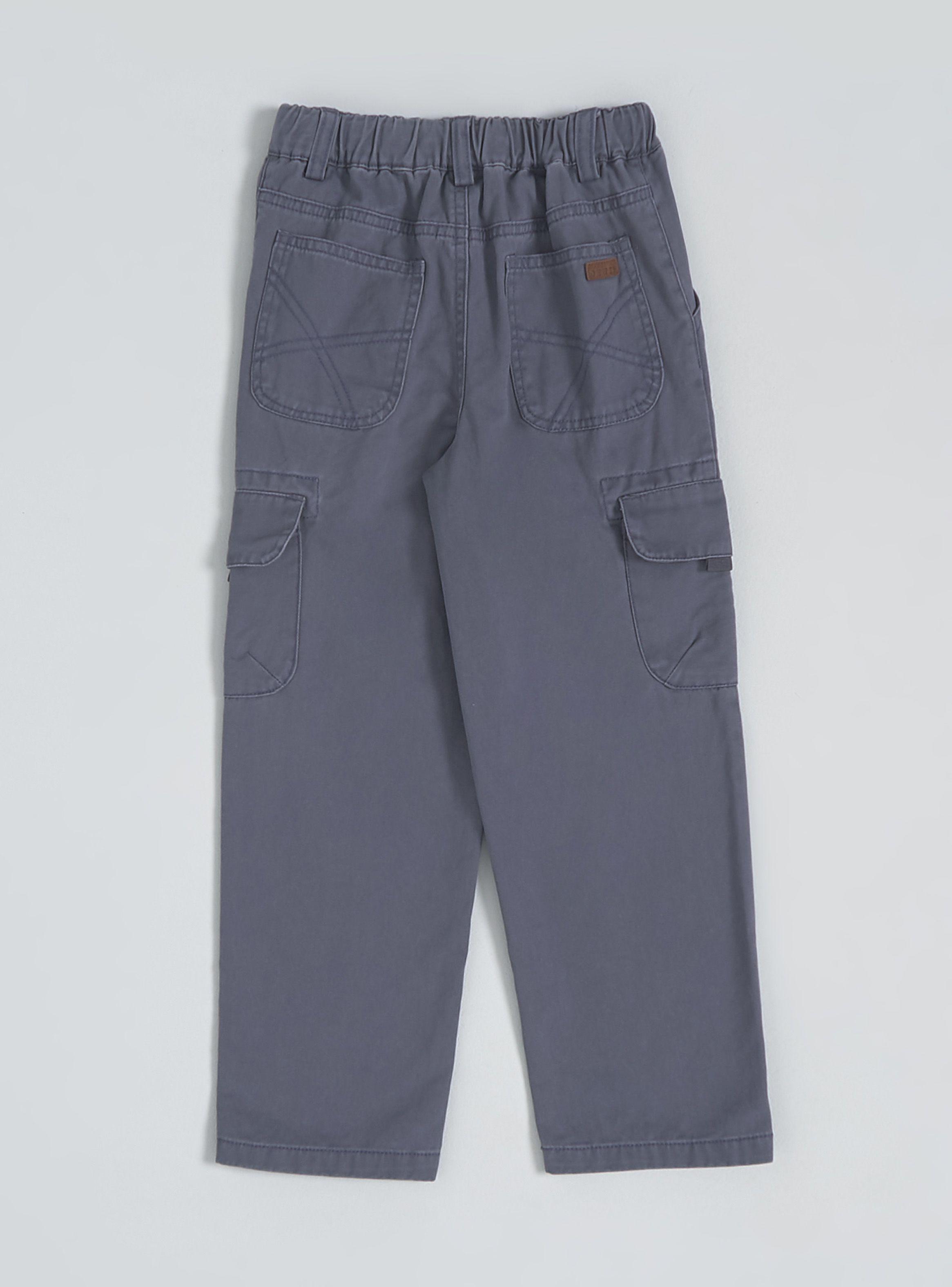 Pantalón Wide Leg Cargo Con Lavado-3