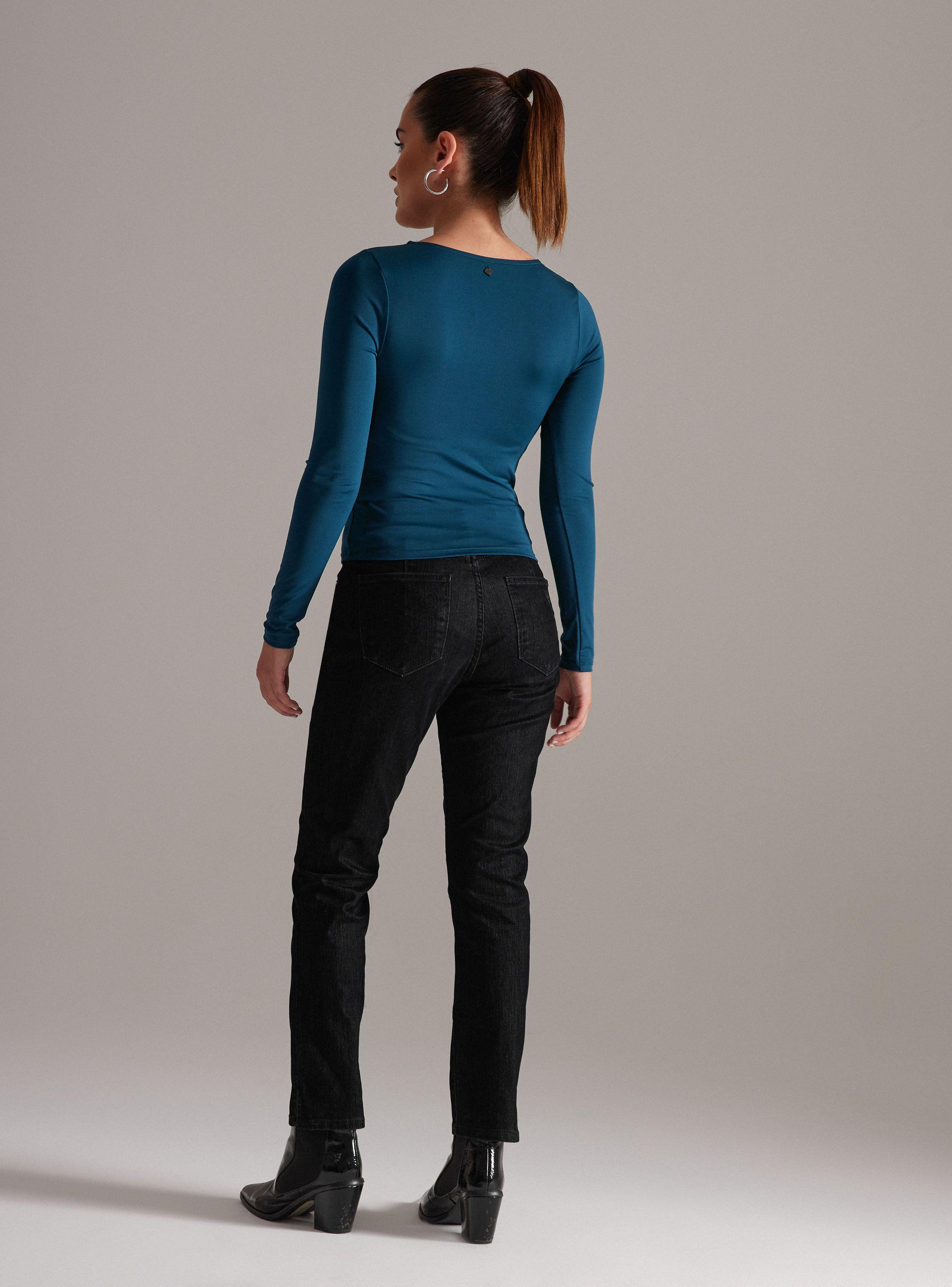 Polera Crop Nudo Pecho-5