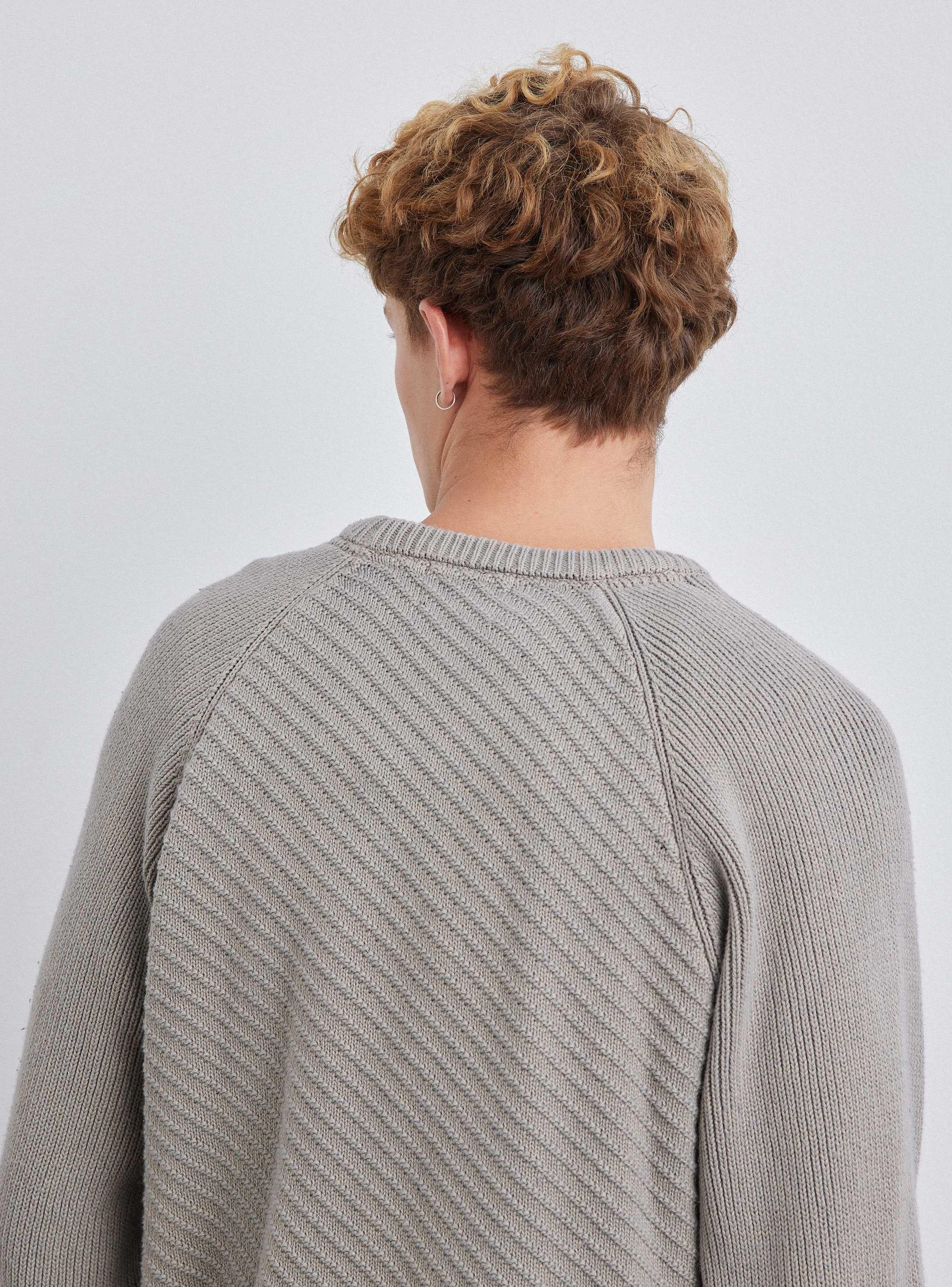 Sweater Tejido Diagonal Deslavado-4