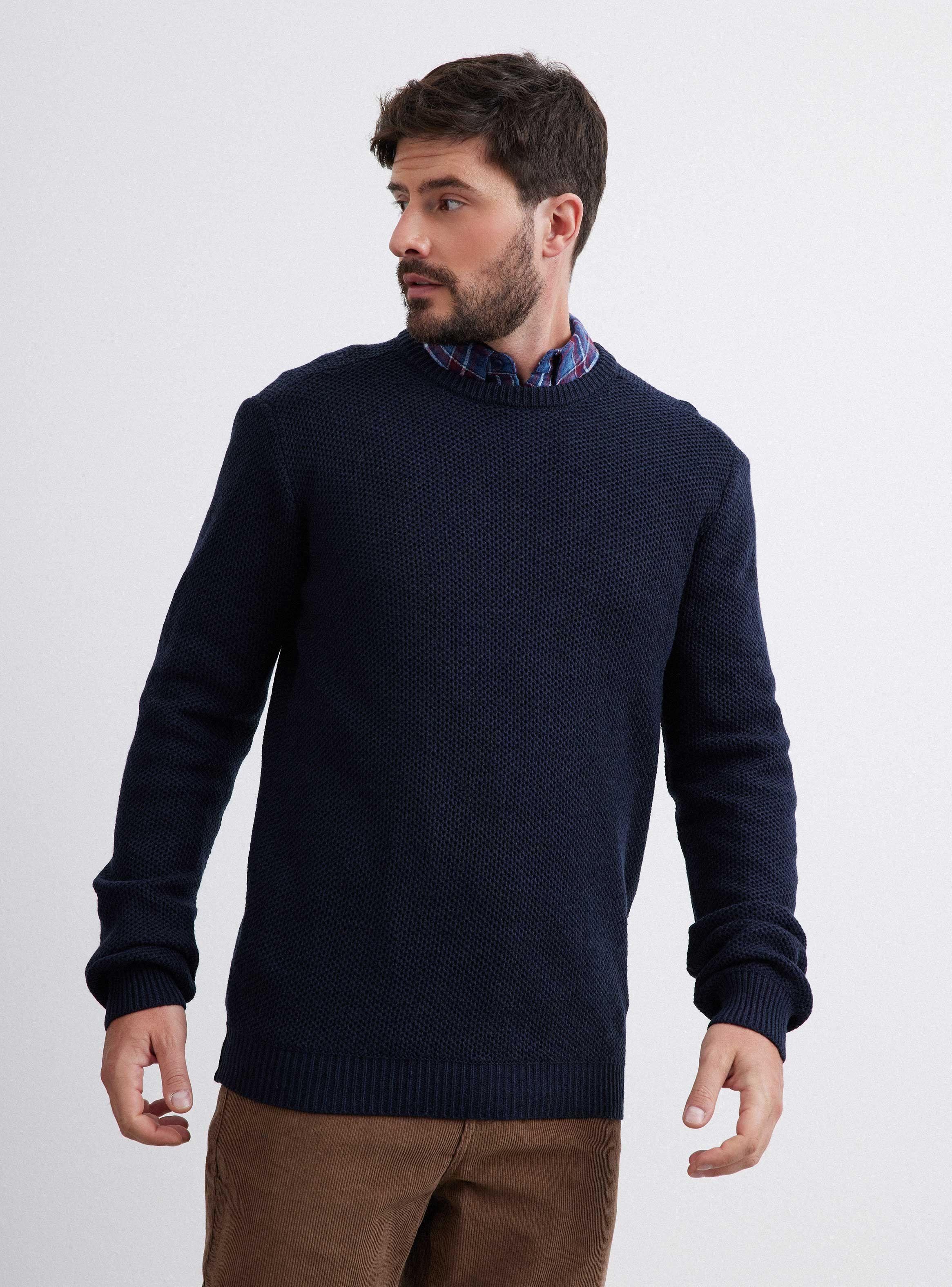 Sweater Cuello Grueso Redondo-0